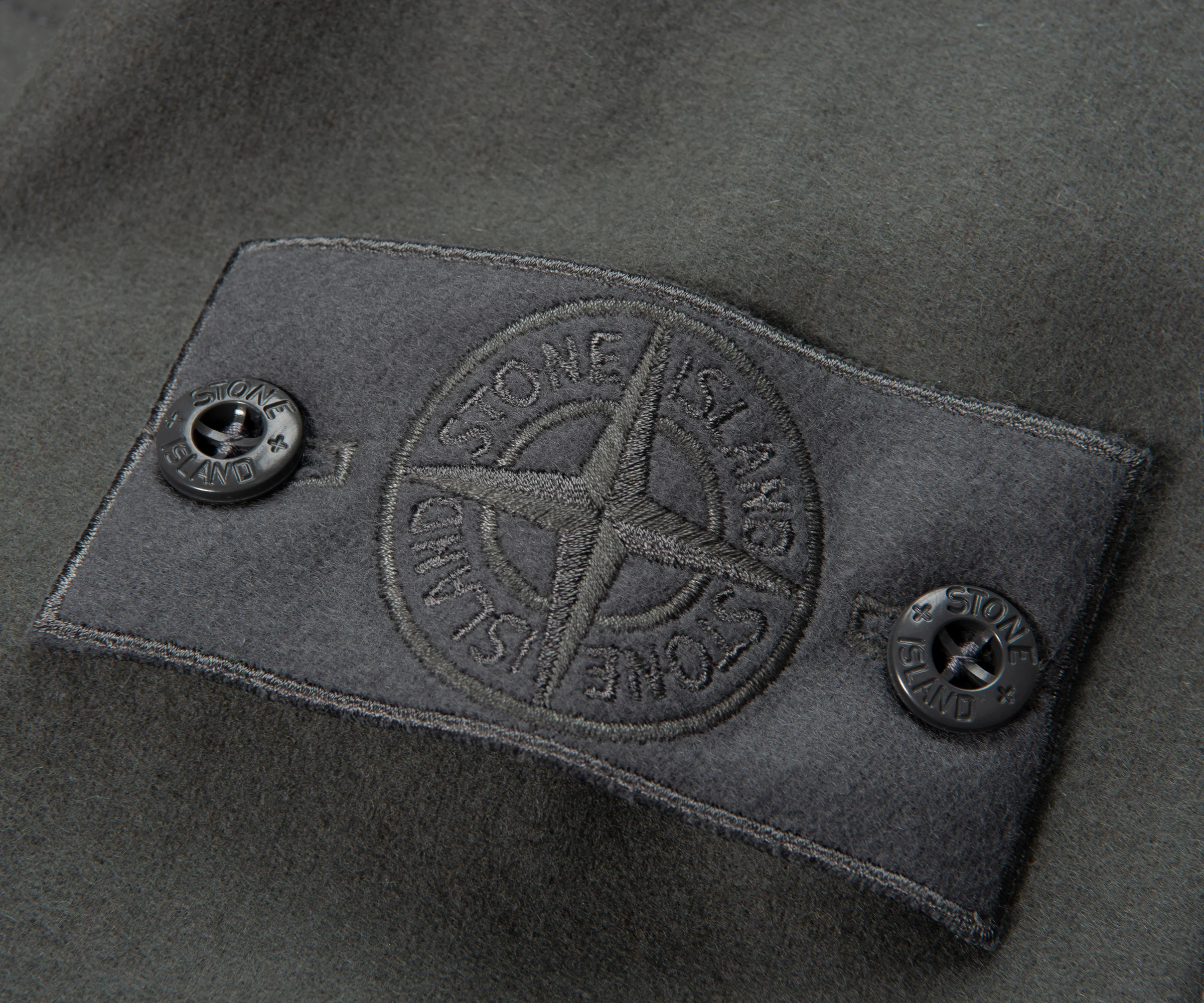 Stone Island Ghost Grey Fleece Overshirt - Image 4