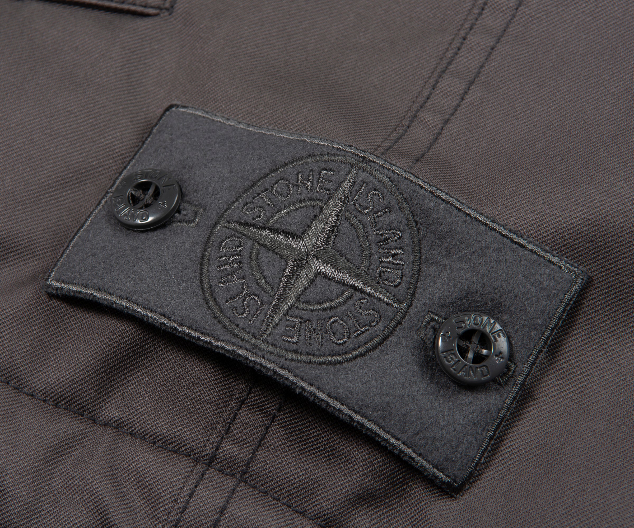 Stone Island Ghost Grey Performance Twill Wool TC Gilet - Image 5