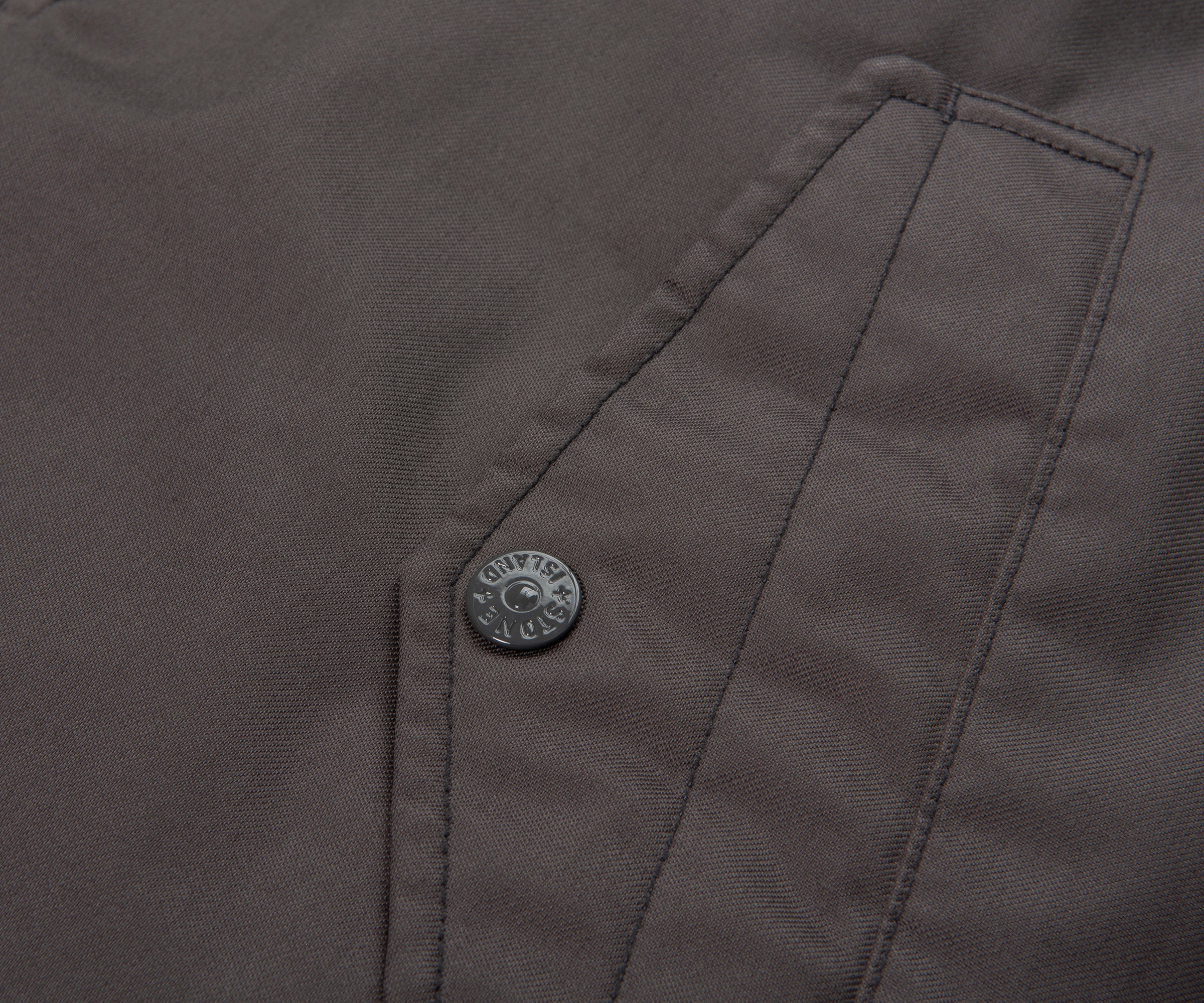 Stone Island Ghost Grey Performance Twill Wool TC Gilet - Image 6