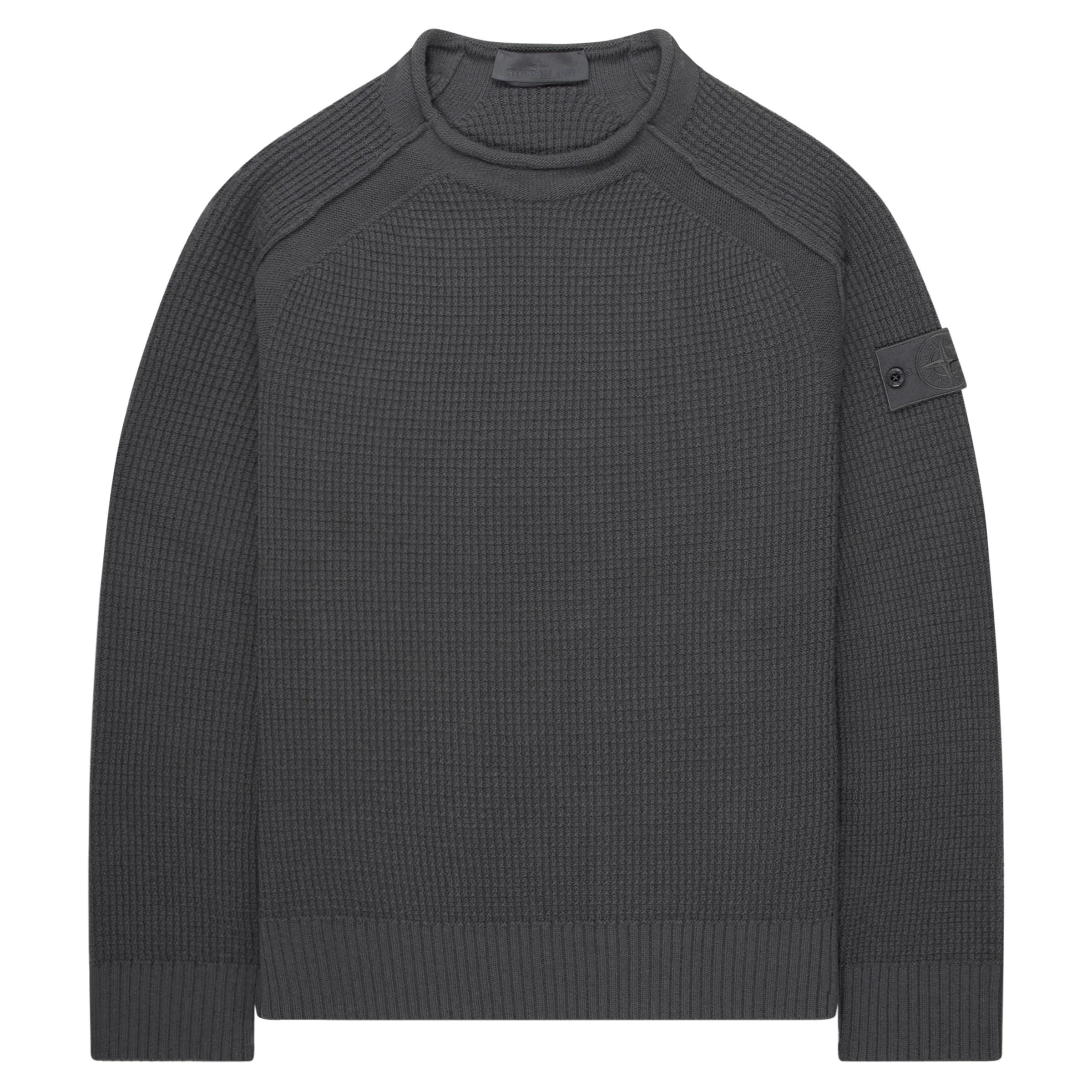 Stone Island Ghost Grey Waffle Sweater