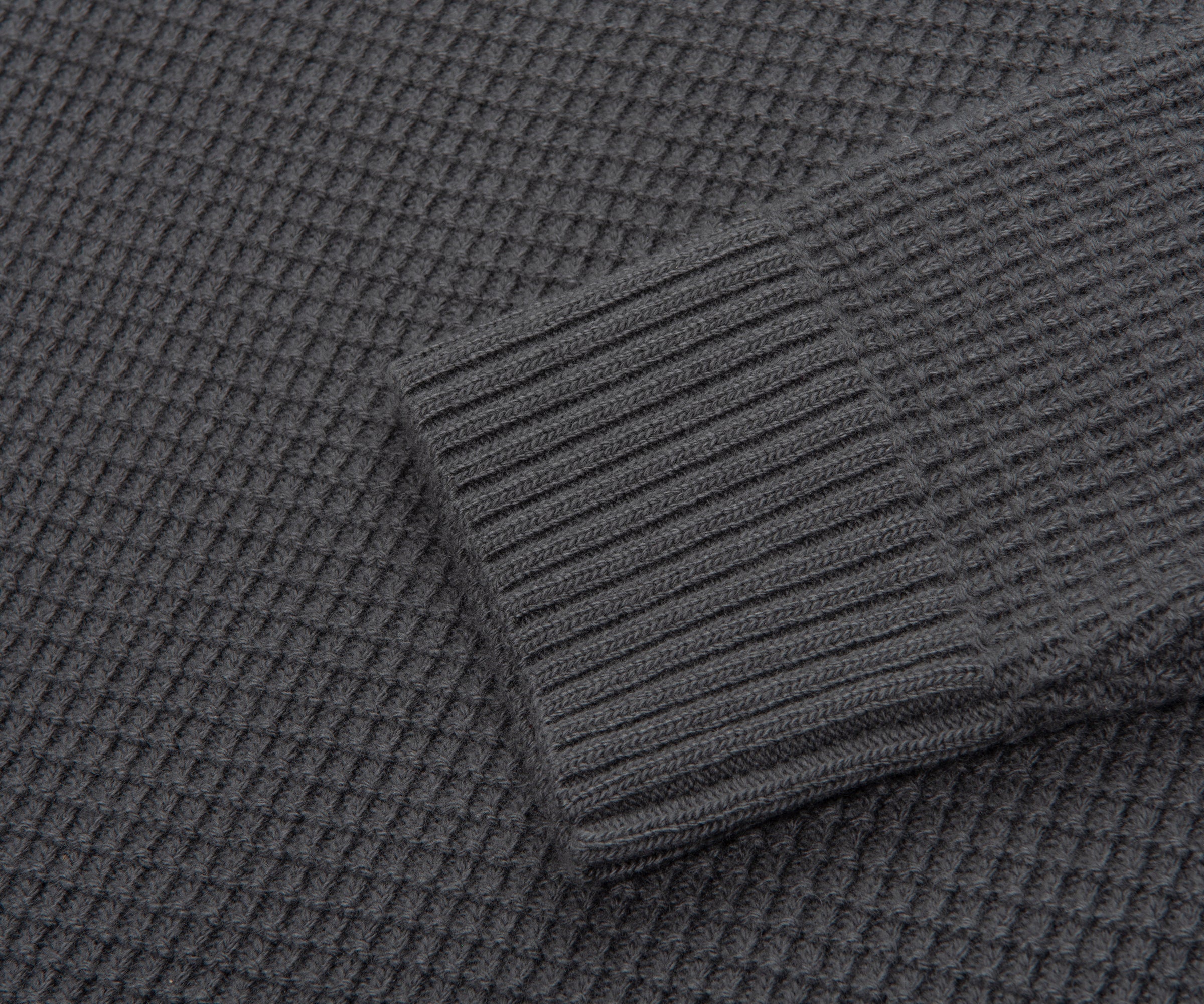 Stone Island Ghost Grey Waffle Sweater - Image 5