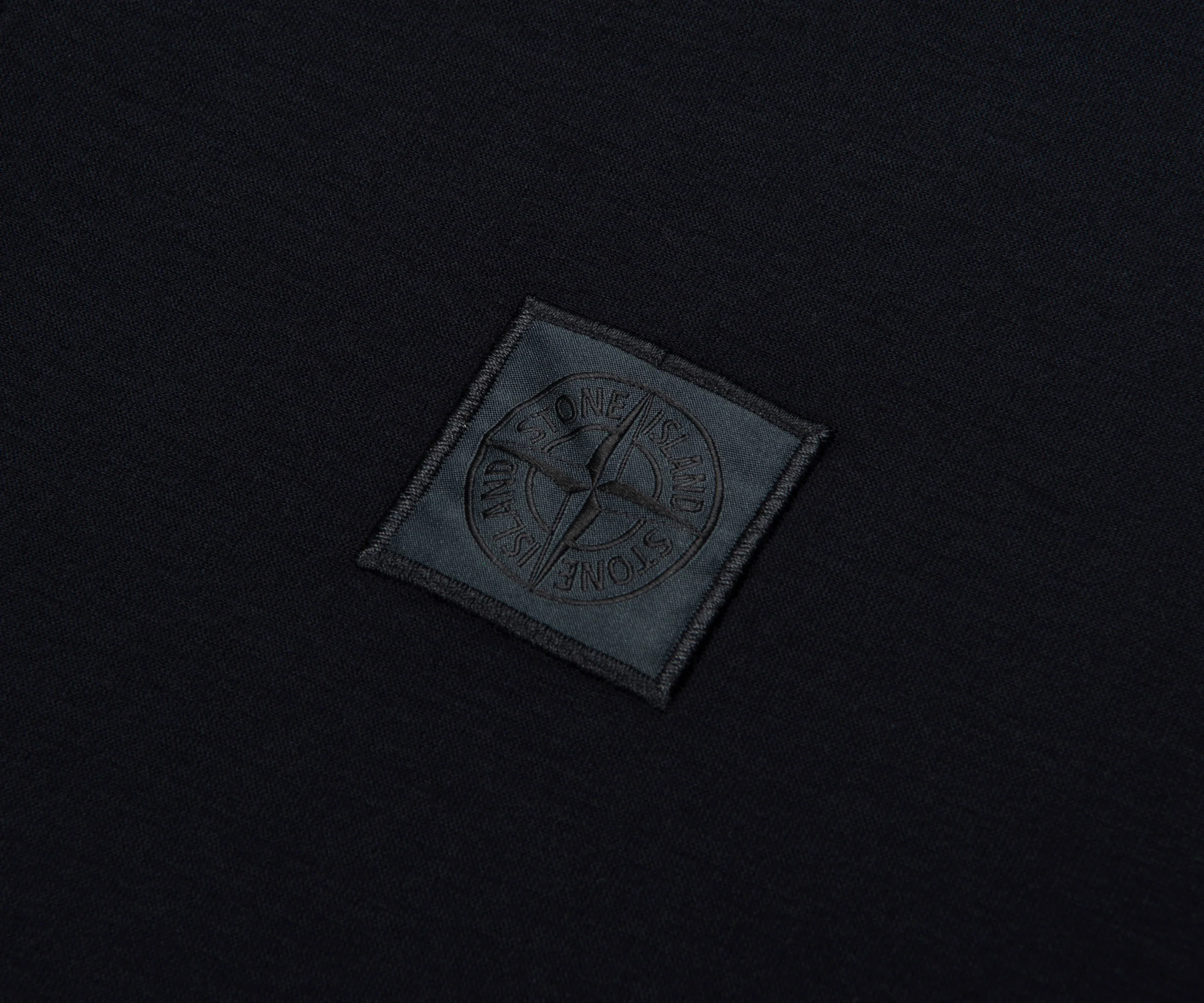 Stone Island Ghost Navy Box Logo LS Polo - Image 4