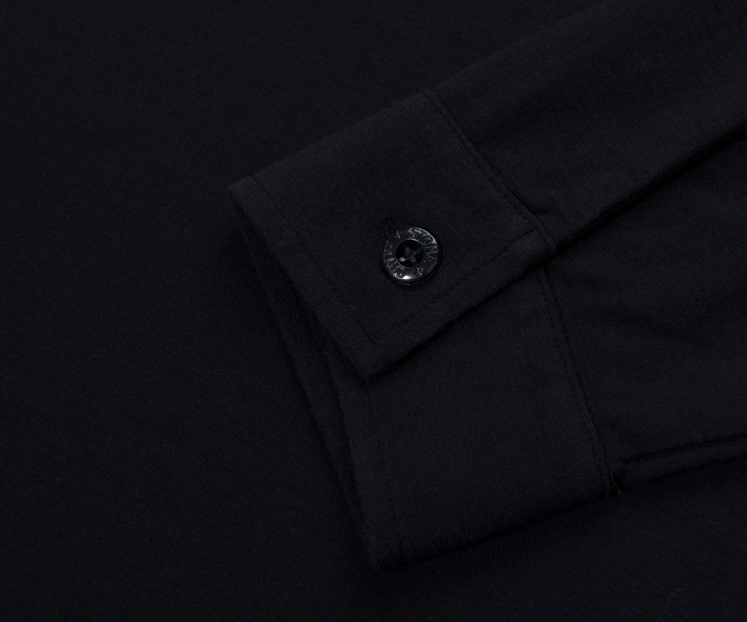 Stone Island Ghost Navy Box Logo LS Polo - Image 5