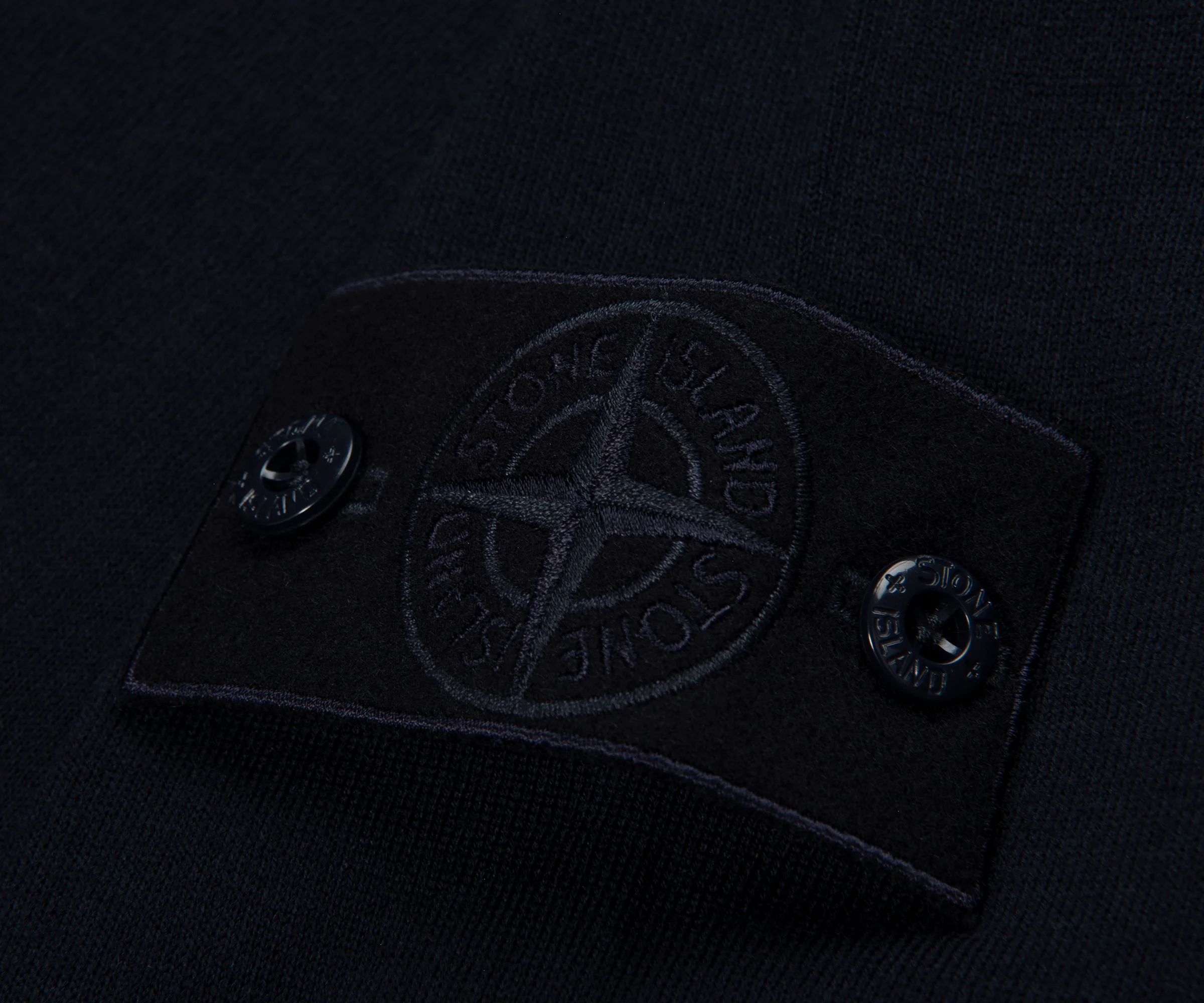 Stone Island Ghost Navy Knitted Roll Neck - Image 3