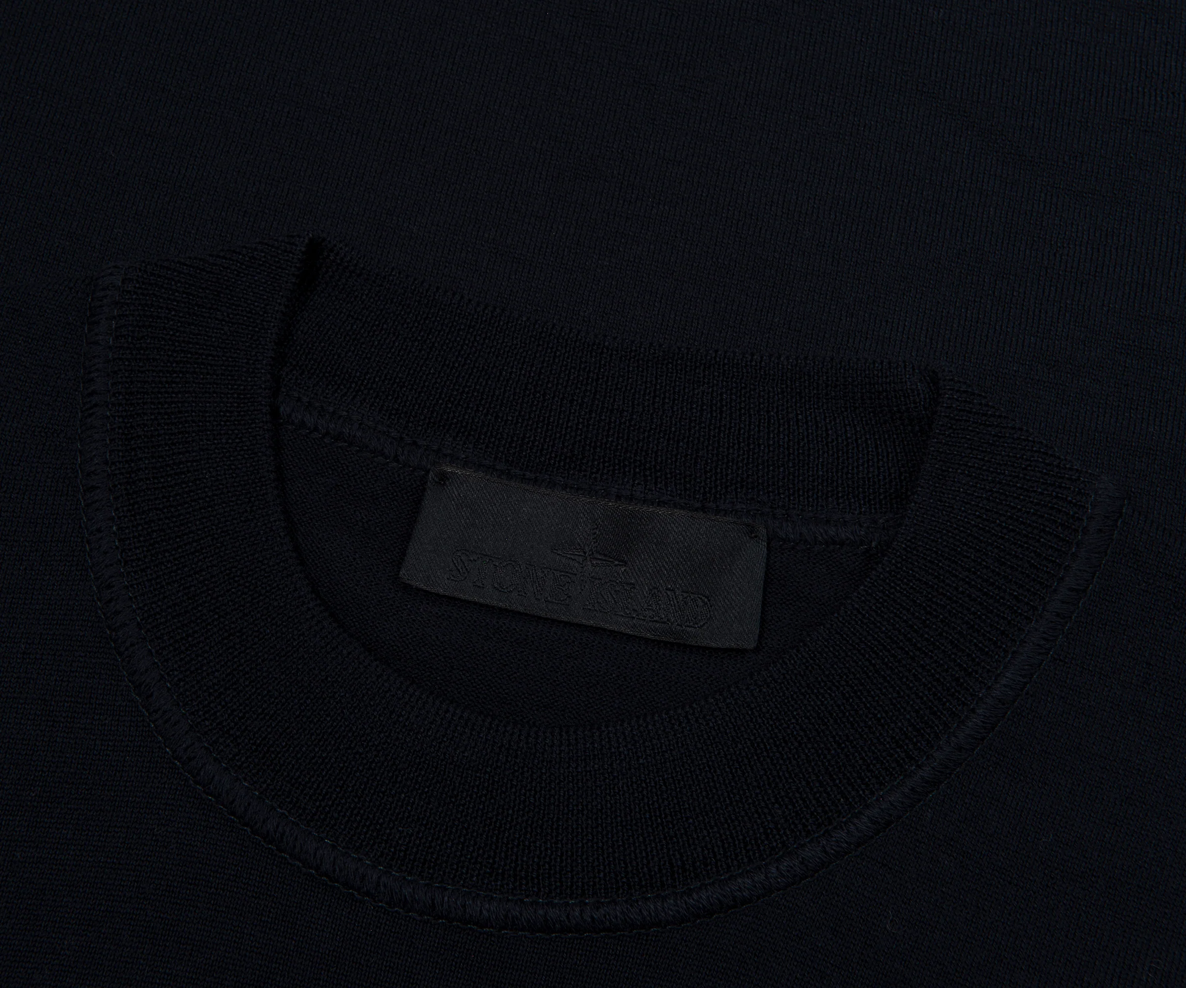 Stone Island Ghost Navy Thin Knitted Sweater - Image 2