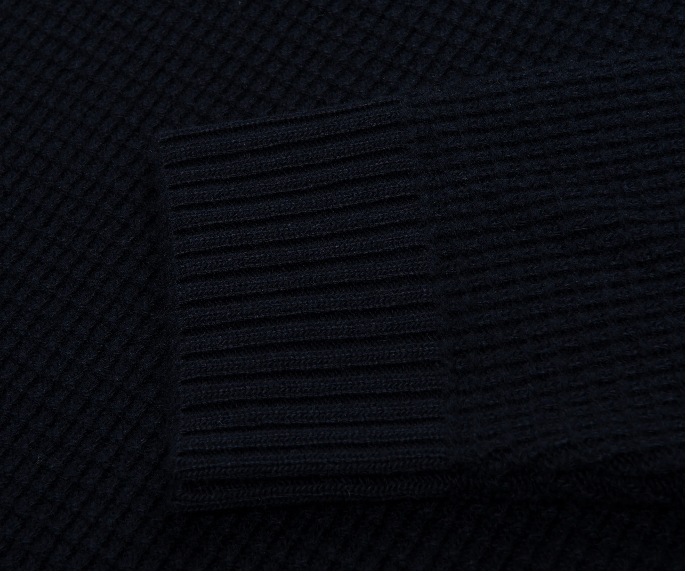 Stone Island Ghost Navy Waffle Knitted Sweater - Image 4