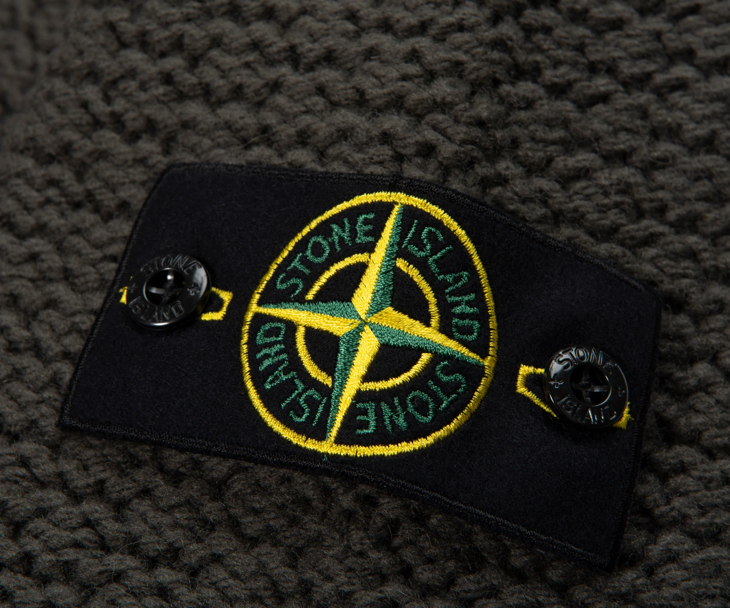 Stone Island Green Chunky Knitted Sweater - Image 3
