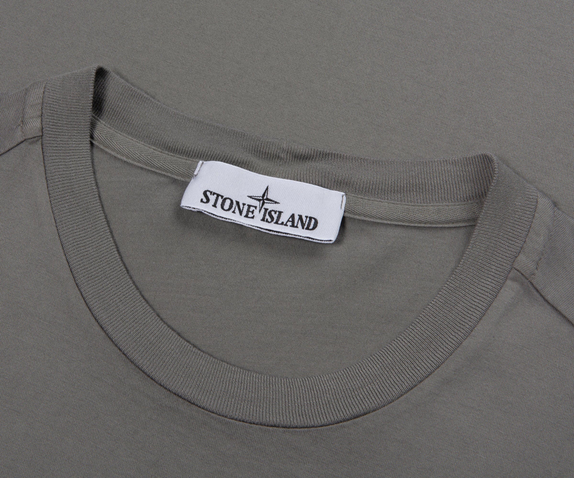 Stone Island Grey Box Logo 2100027 T-Shirt - Image 2