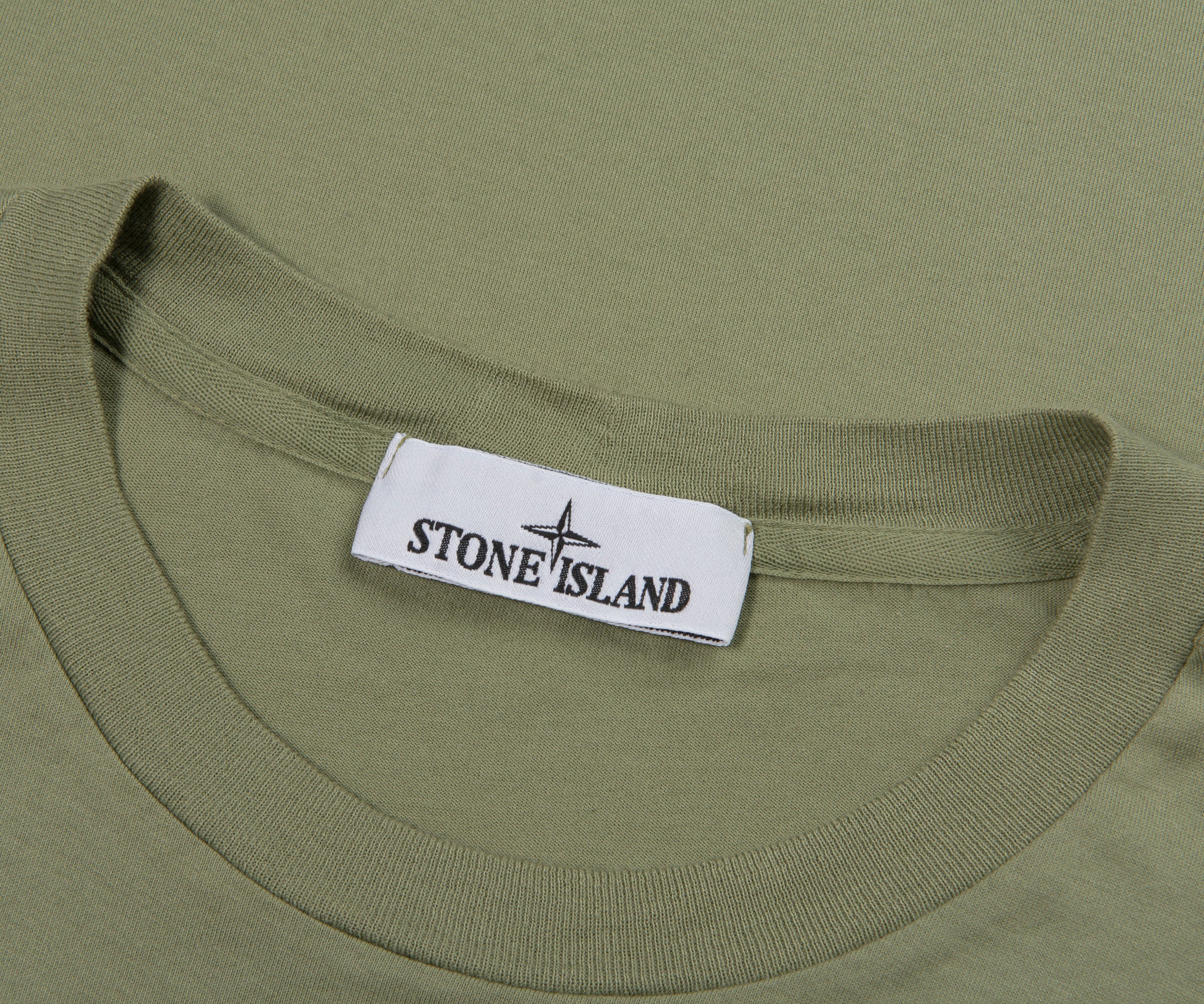 Stone Island Lime Box Logo 2100027 T-Shirt - Image 2