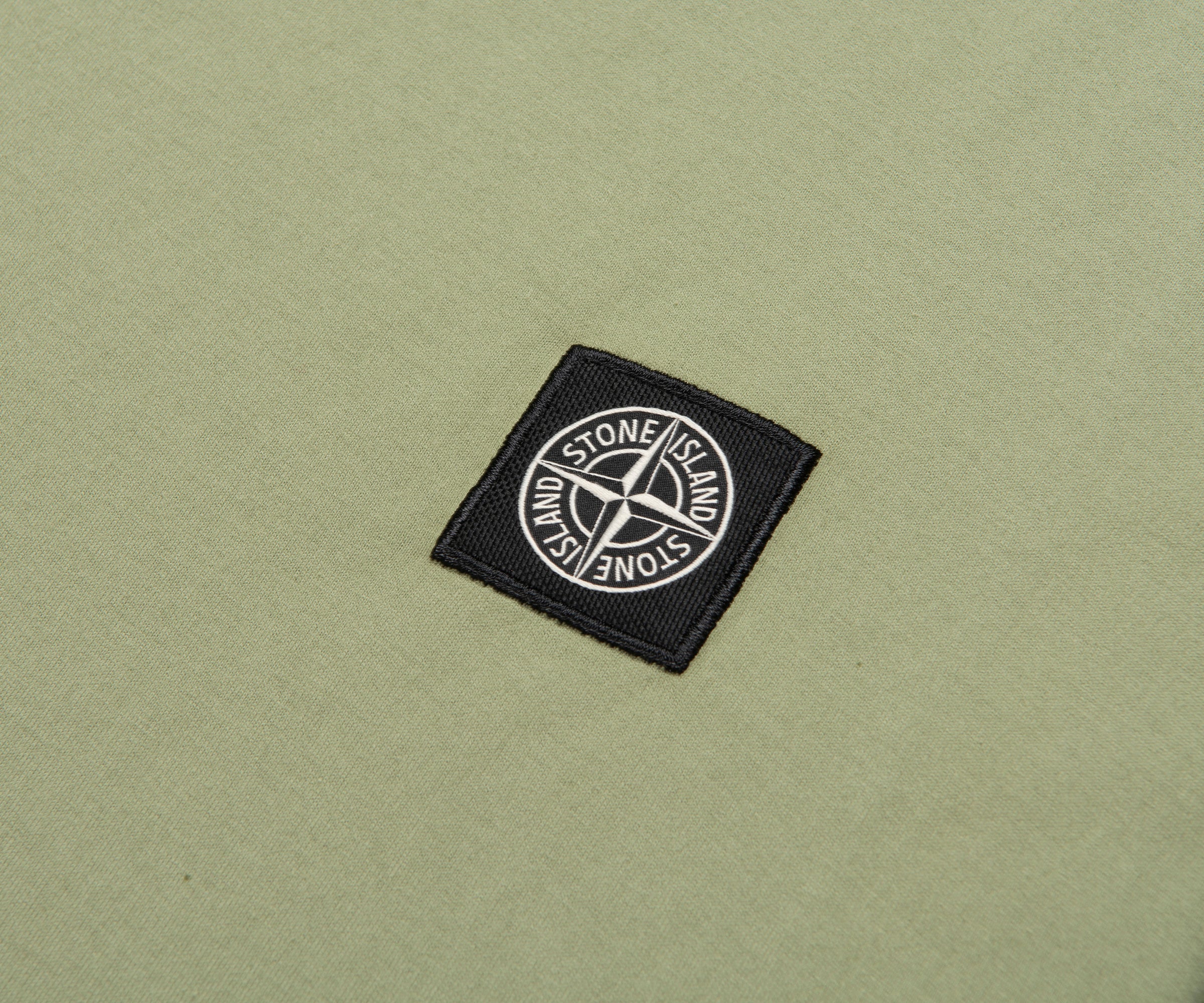 Stone Island Lime Box Logo 2100027 T-Shirt - Image 3