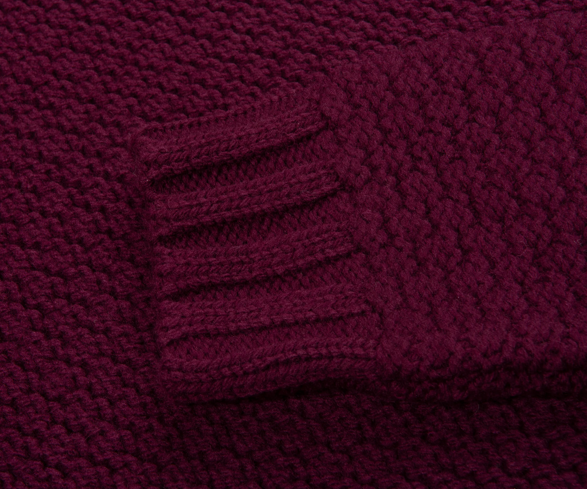 Stone Island Maroon Knitted Sweater - Image 4