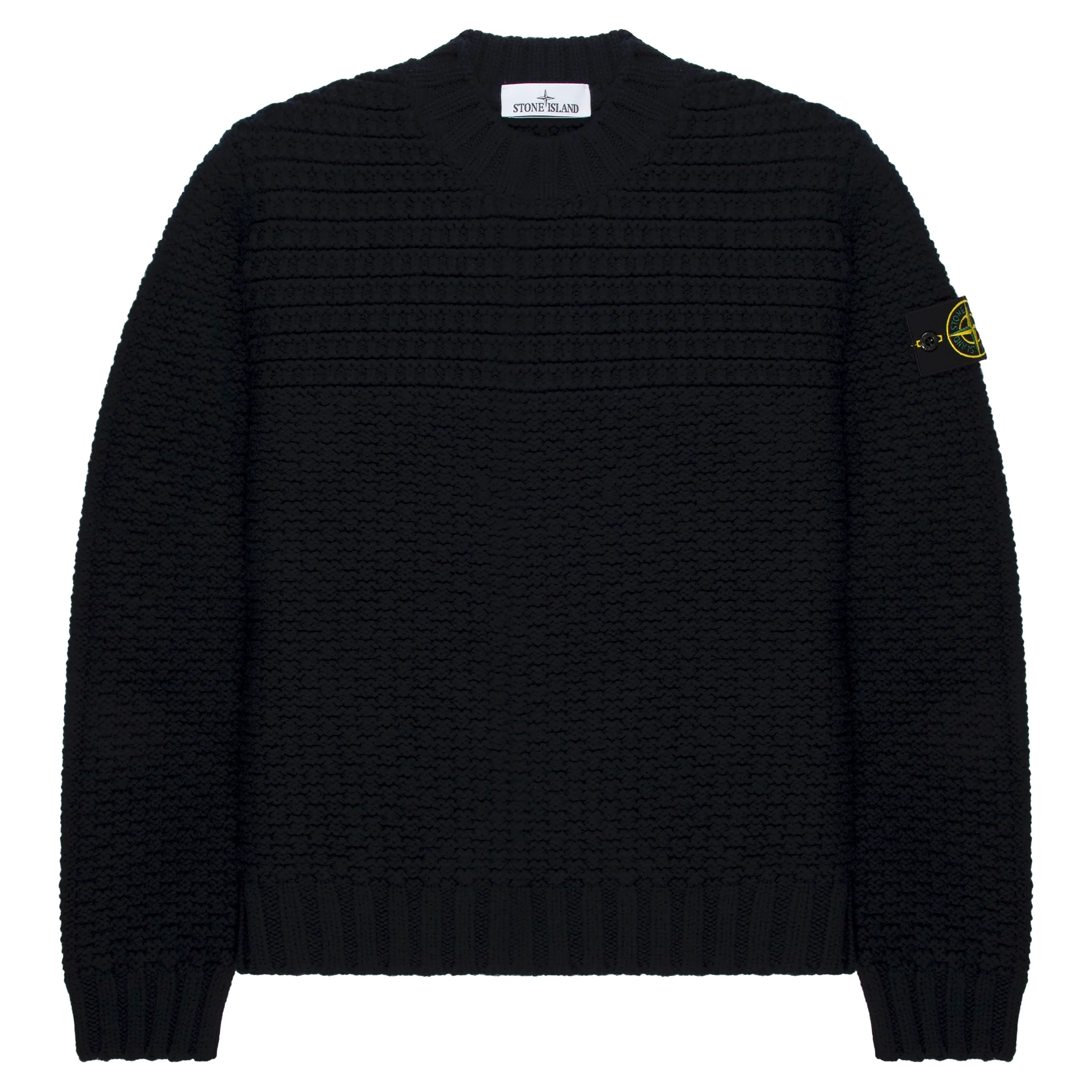 Stone Island Navy Chunky Knitted Sweater