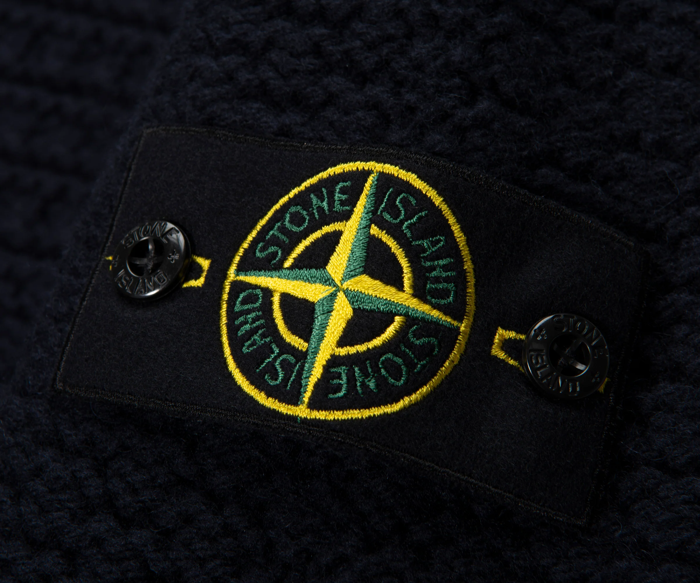 Stone Island Navy Chunky Knitted Sweater - Image 3