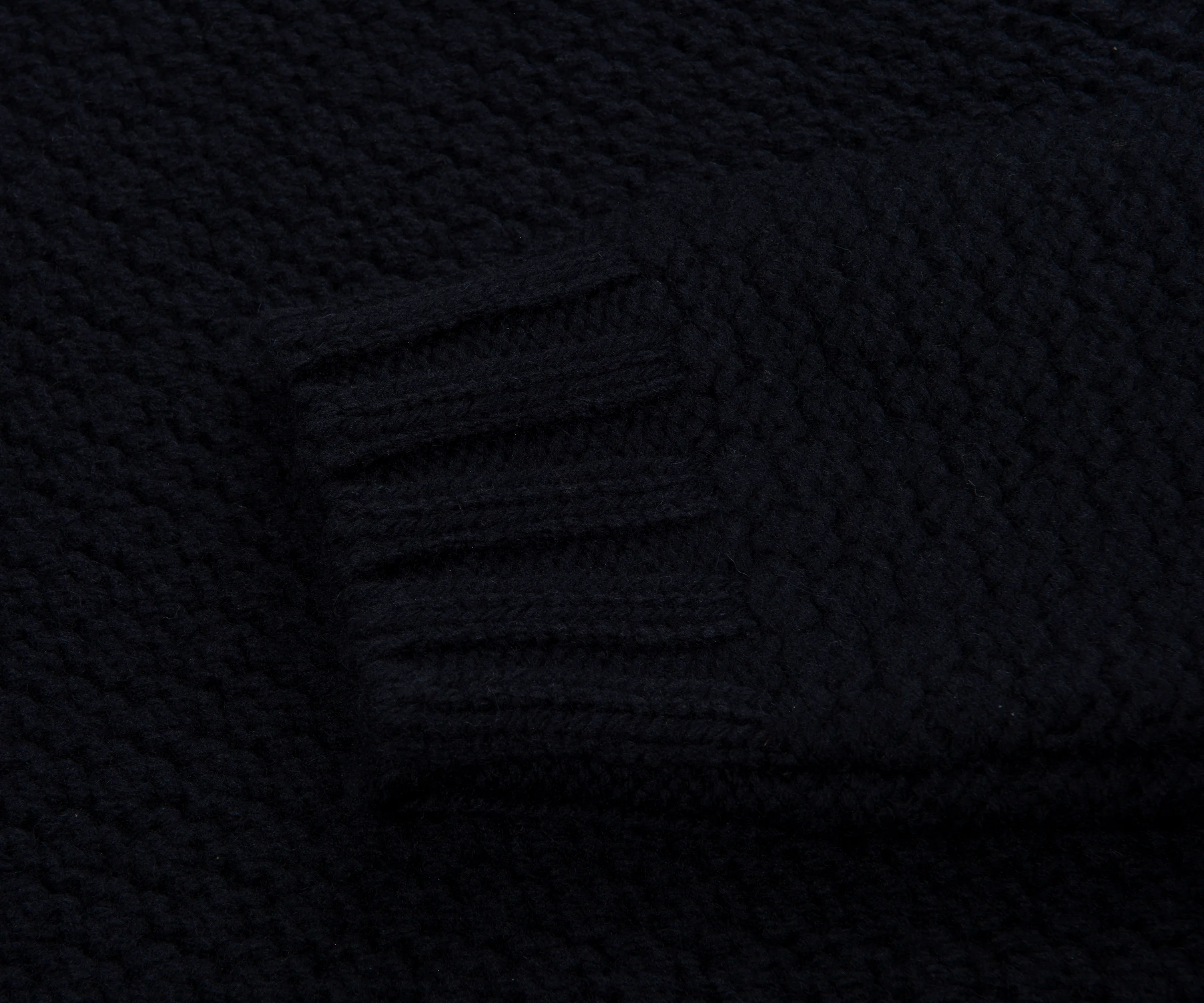Stone Island Navy Chunky Knitted Sweater - Image 4