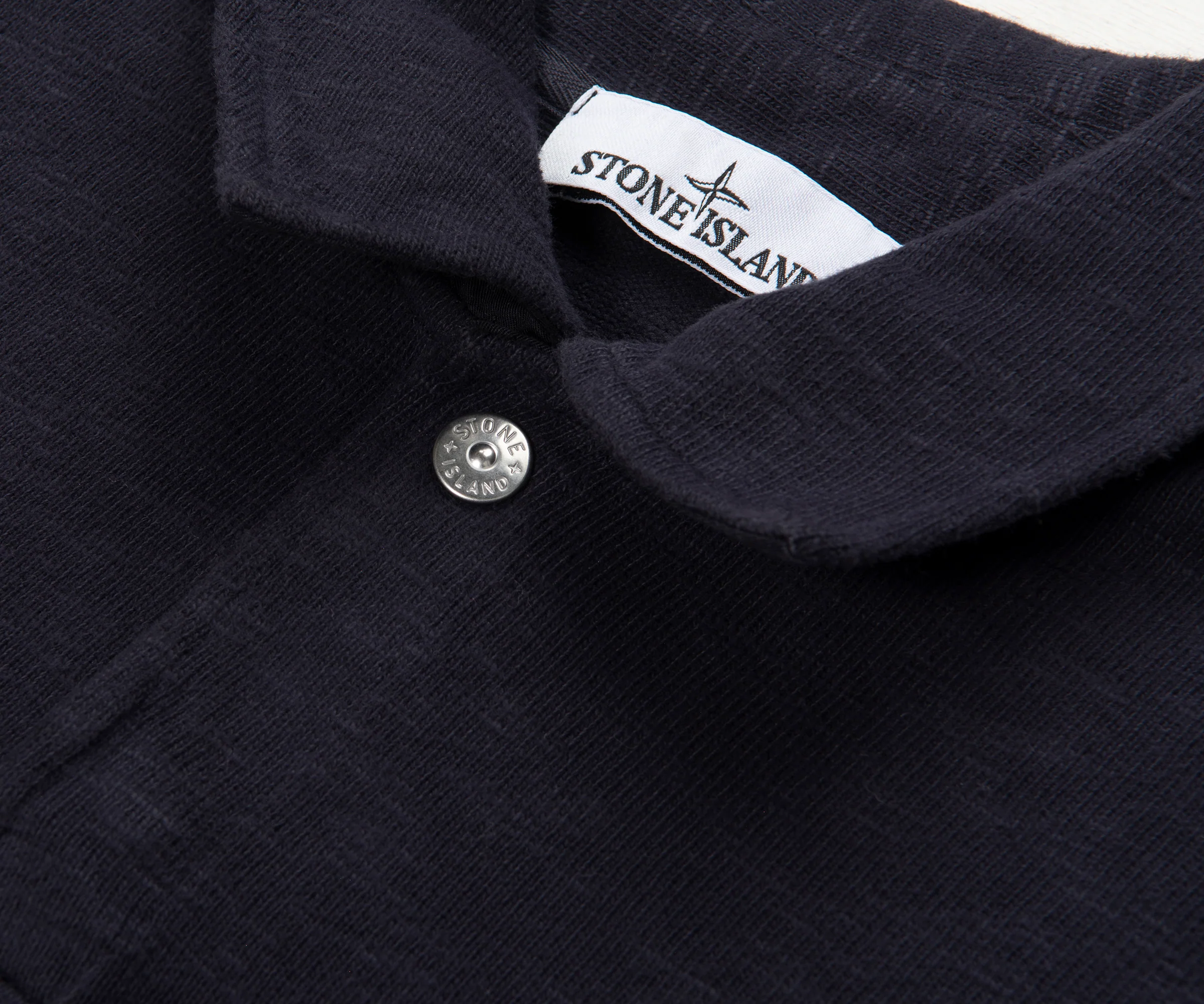 Stone Island Purple Flecked Rugby Shirt - Image 3