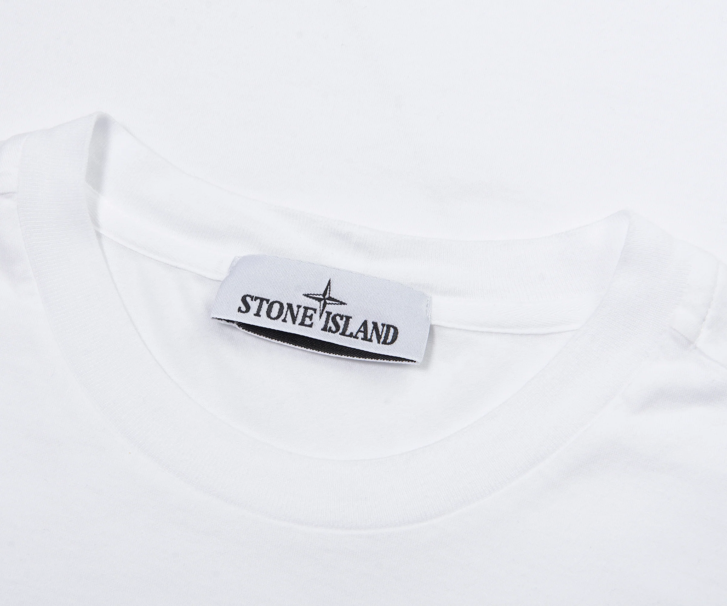 Stone Island White Box Logo T-Shirt - Image 4