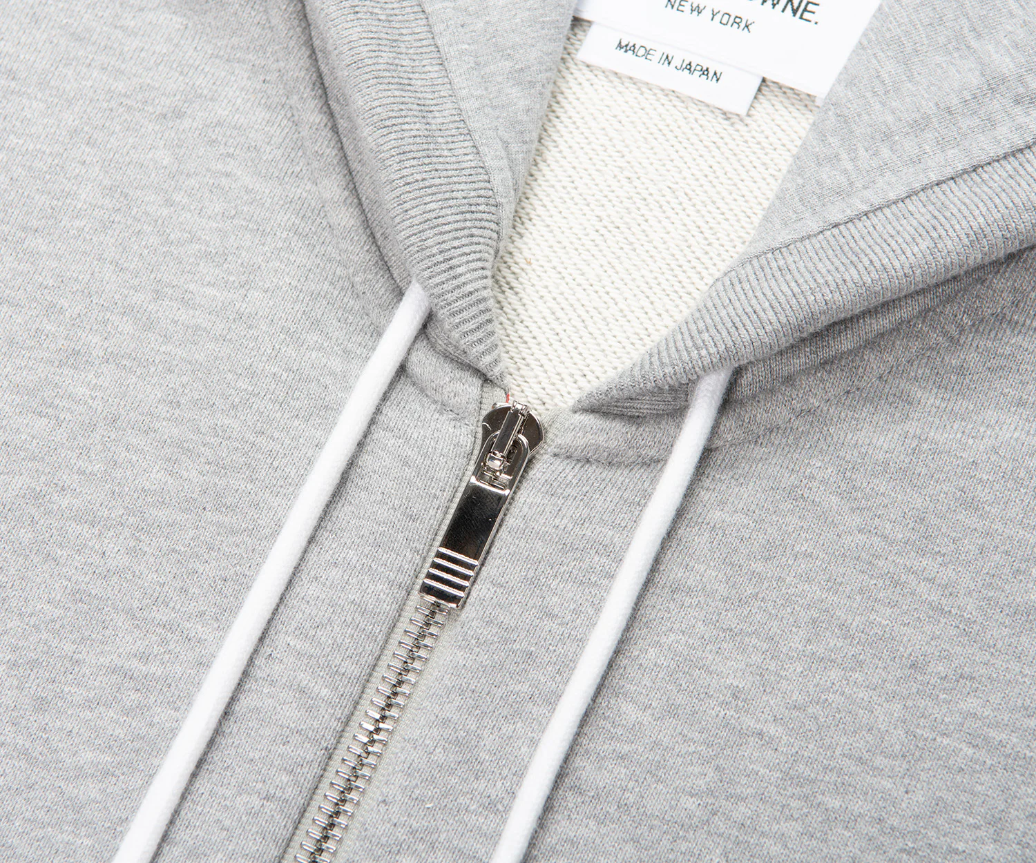 Thom Browne Grey Panelled Full Zip Hoodie - Image 3