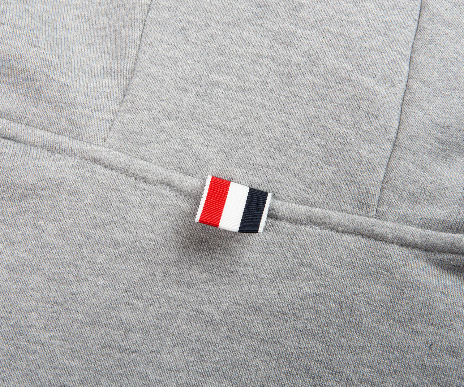 Thom Browne Grey Panelled Full Zip Hoodie - Image 4