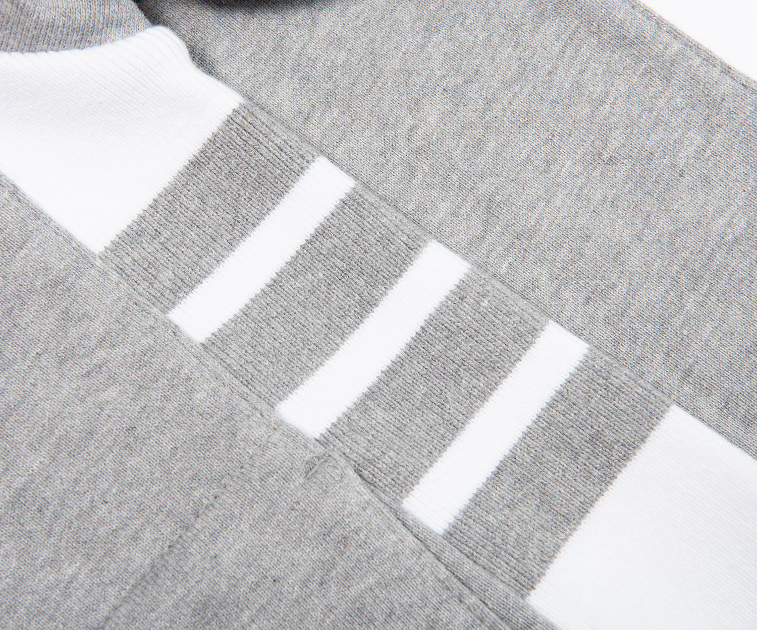 Thom Browne Grey Panelled Full Zip Hoodie - Image 7
