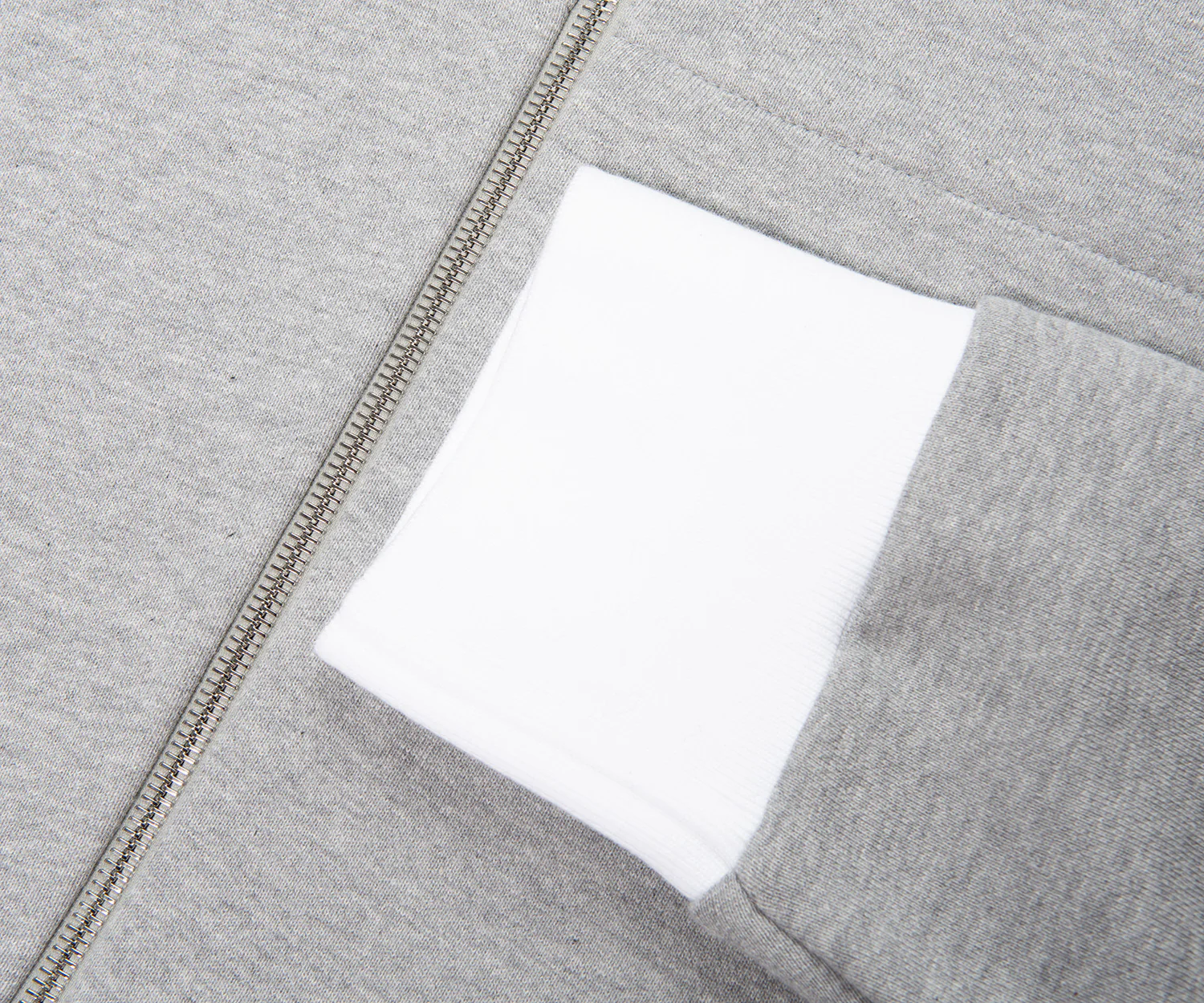 Thom Browne Grey Panelled Full Zip Hoodie - Image 8