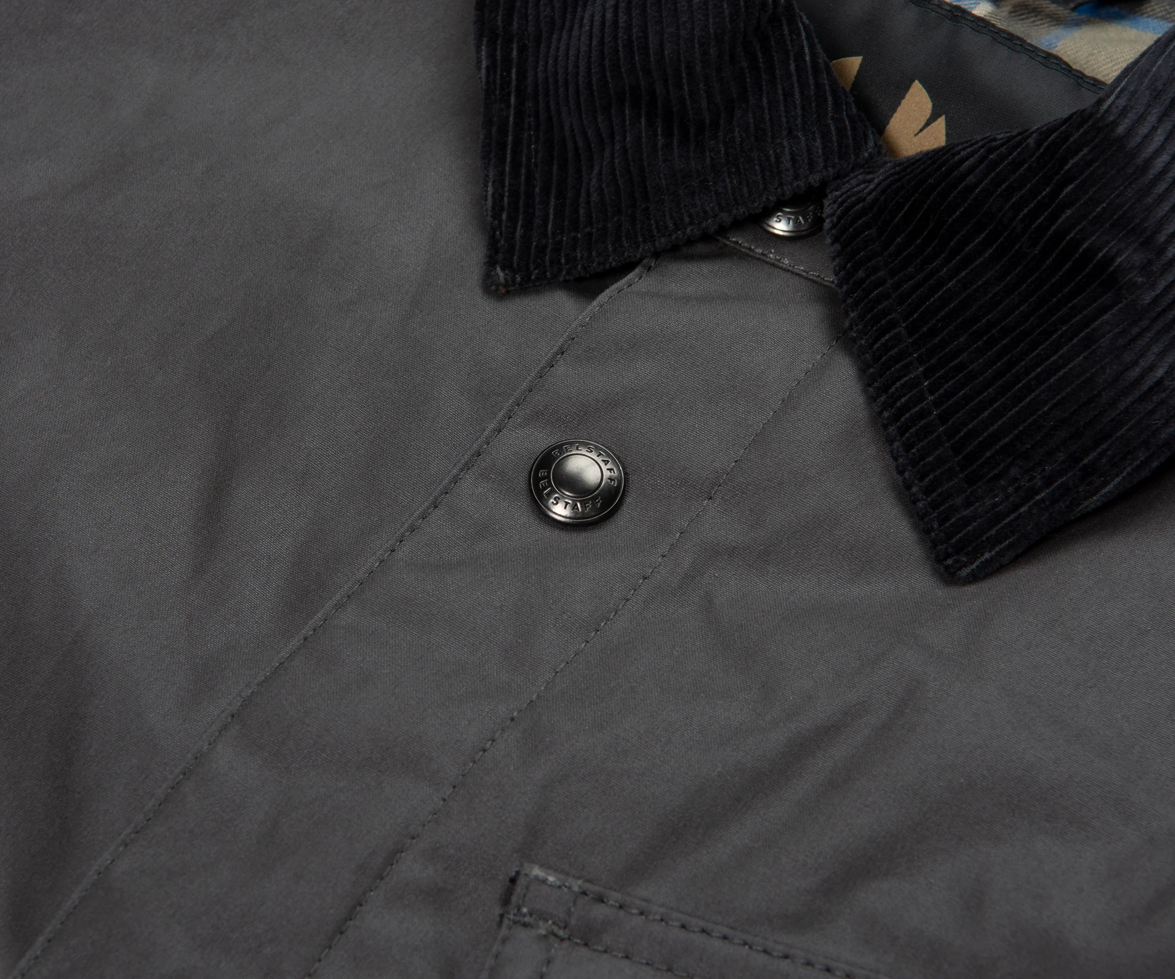 Belstaff Tornado Grey Ground Wax Jacket - Image 4
