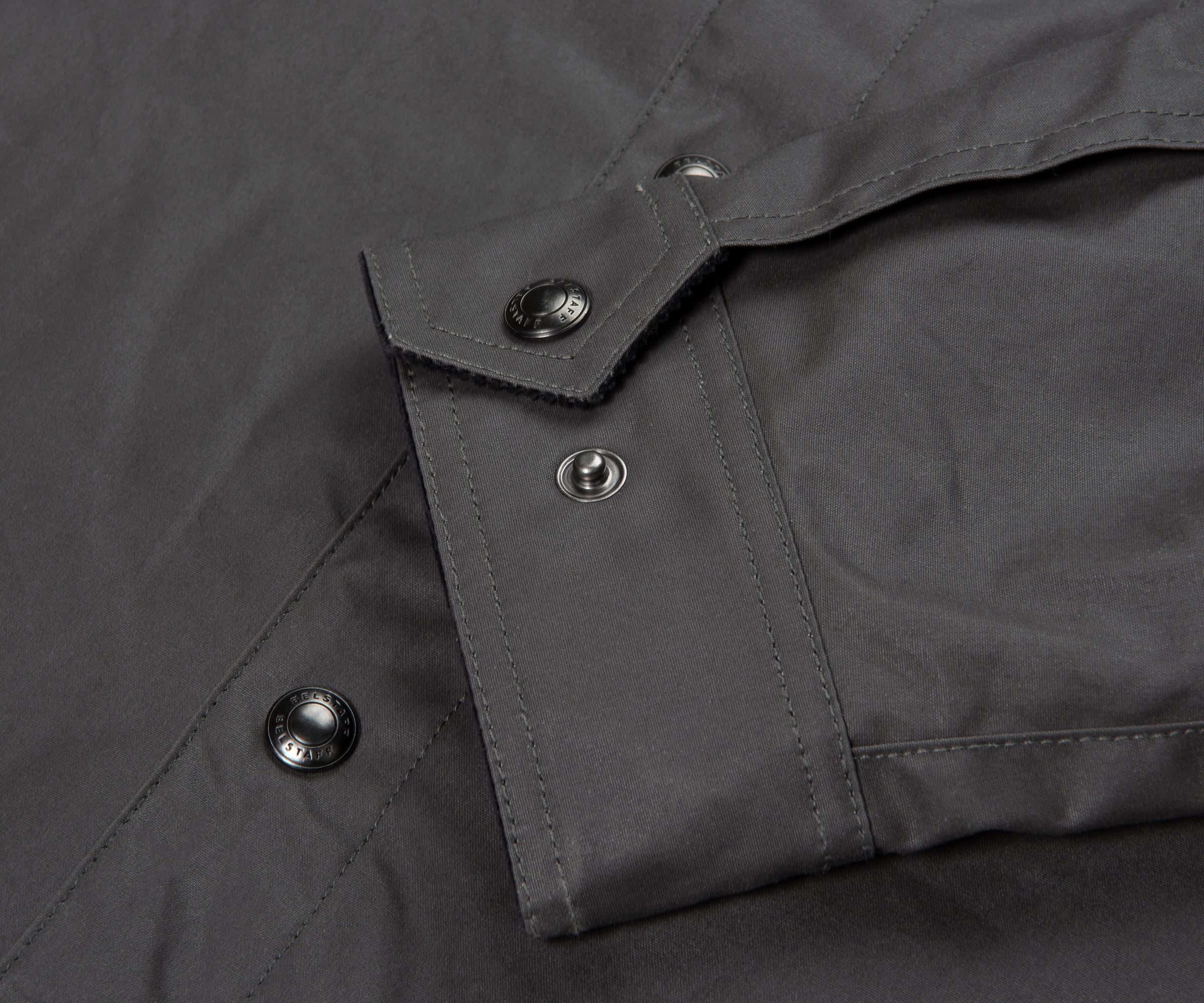 Belstaff Tornado Grey Ground Wax Jacket - Image 8