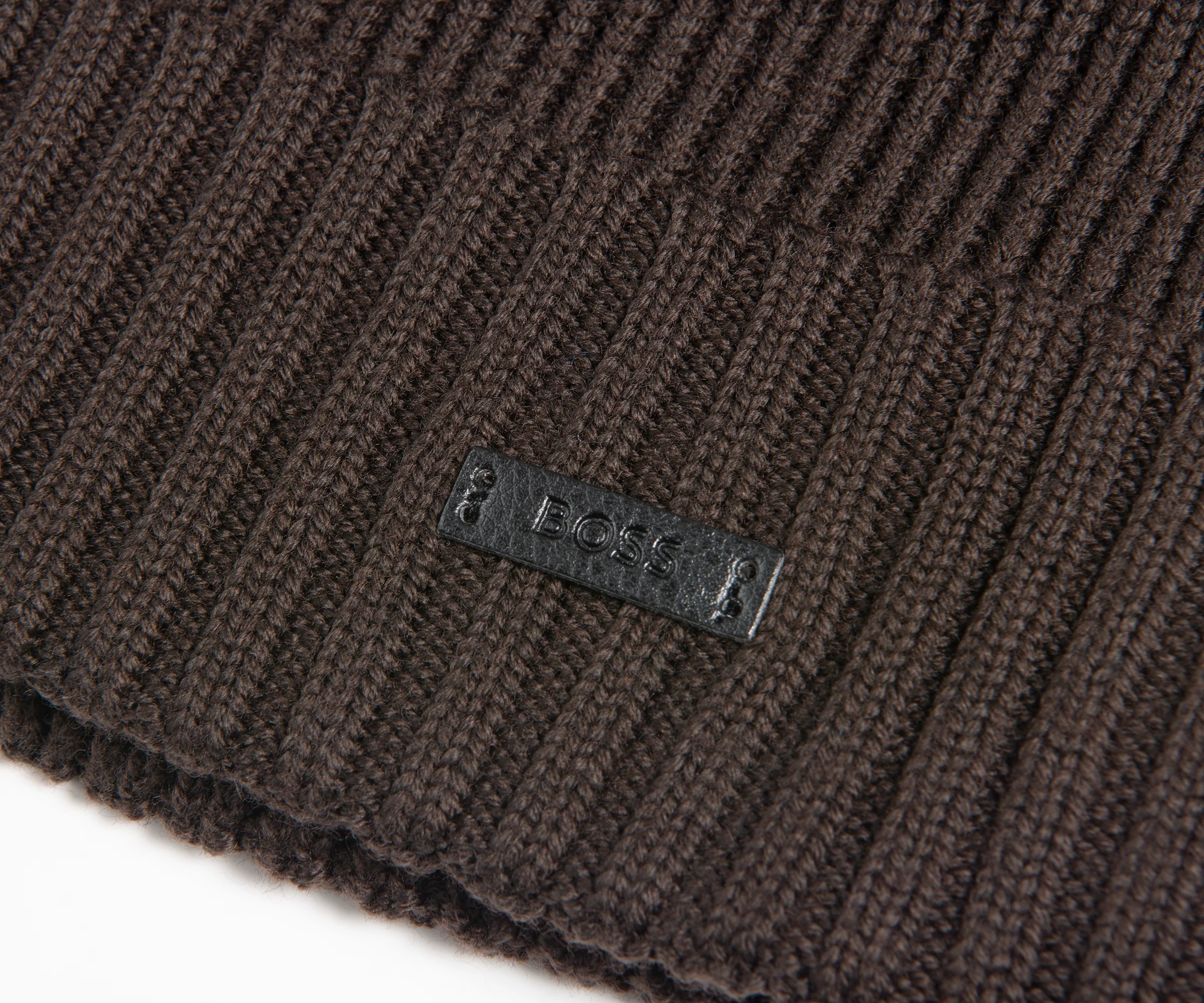 Boss Chocolate Fati Wool Beanie - Image 2