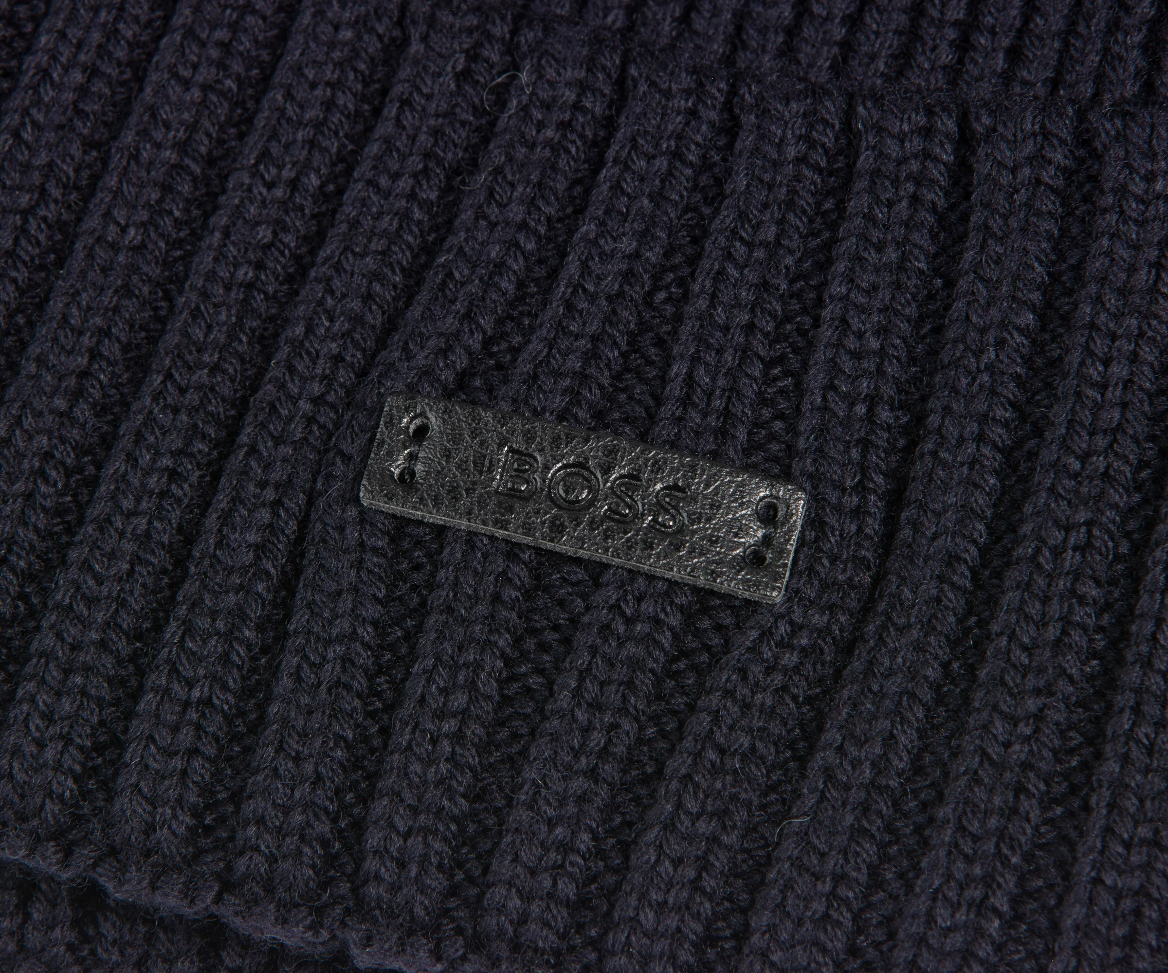 Boss Dark Navy Fati Wool Beanie - Image 2