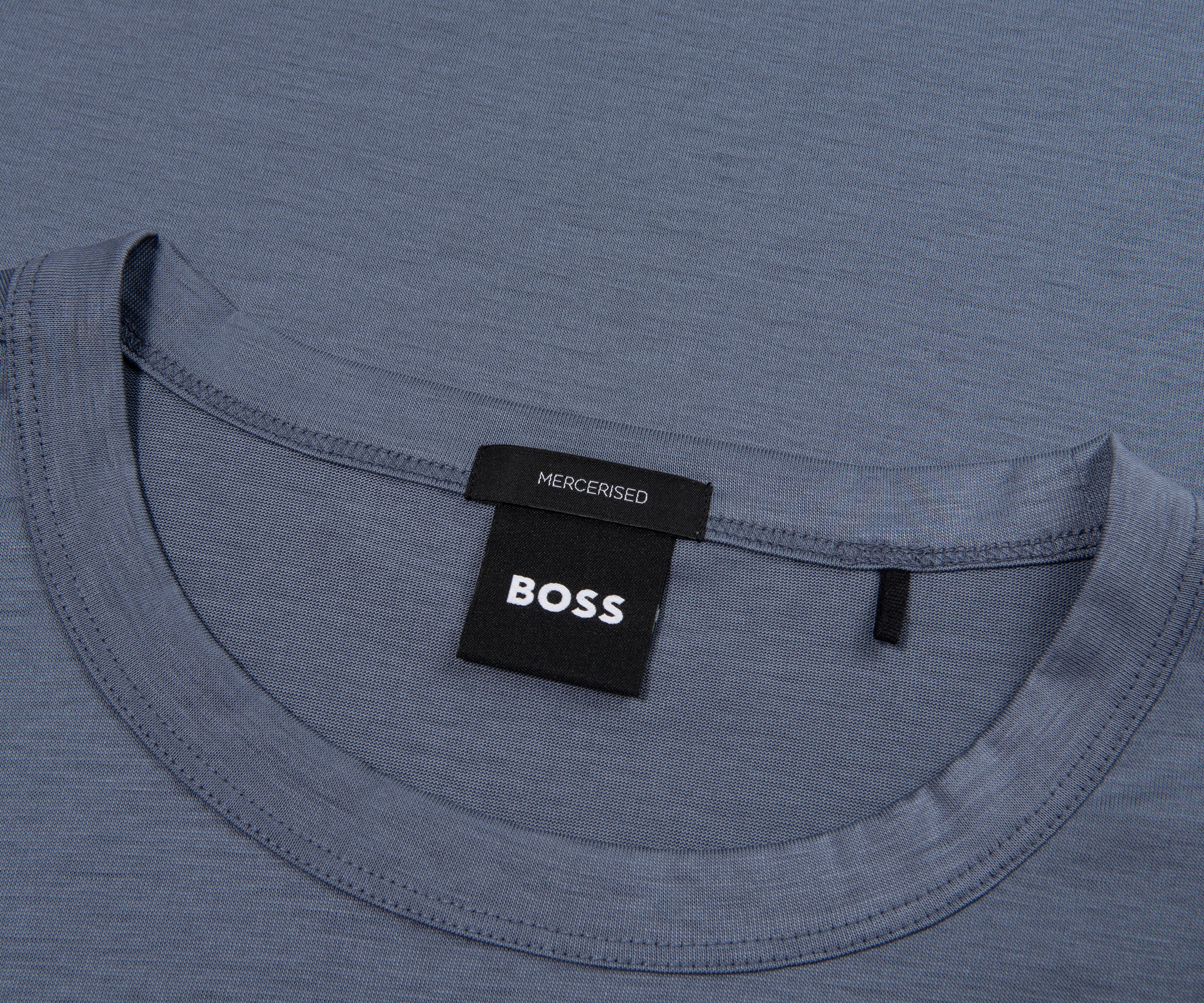 Boss Petrol Thompson Mercerised T-Shirt - Image 2