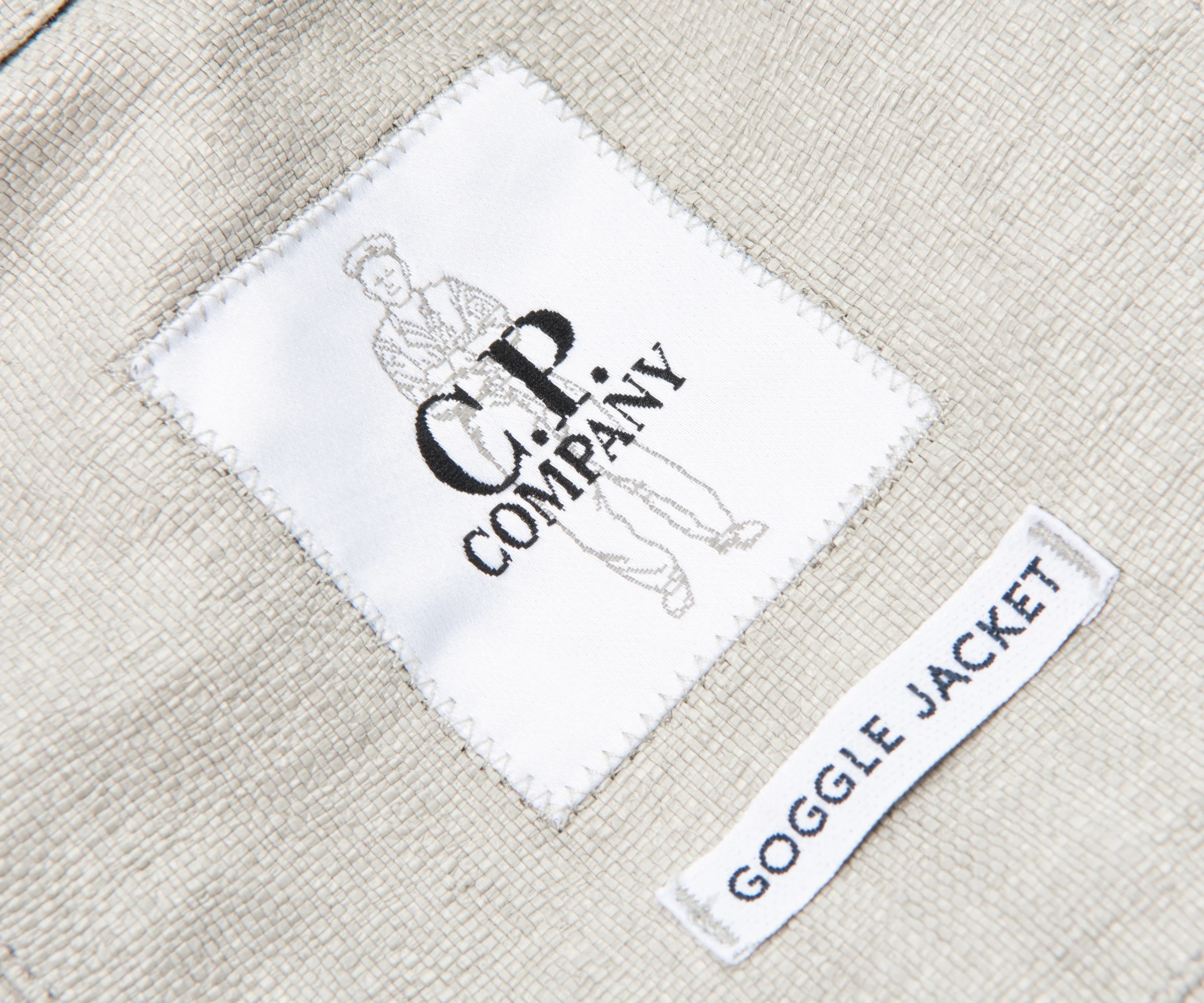 C.P. Company Dove Rafia Cropped Hooded Goggle Jacket - Image 4