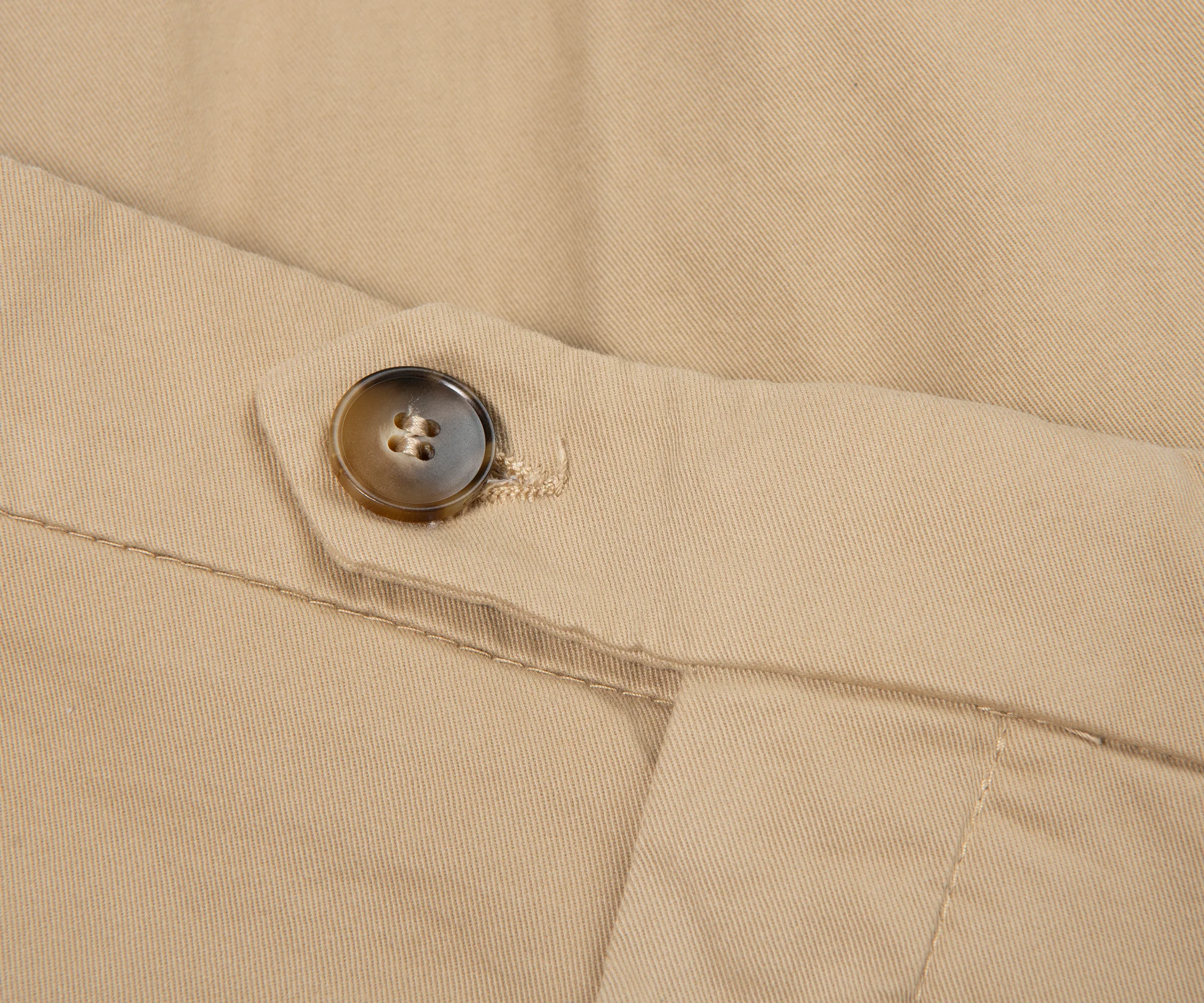Canali Beige Garment Dyed Chinos - Image 2