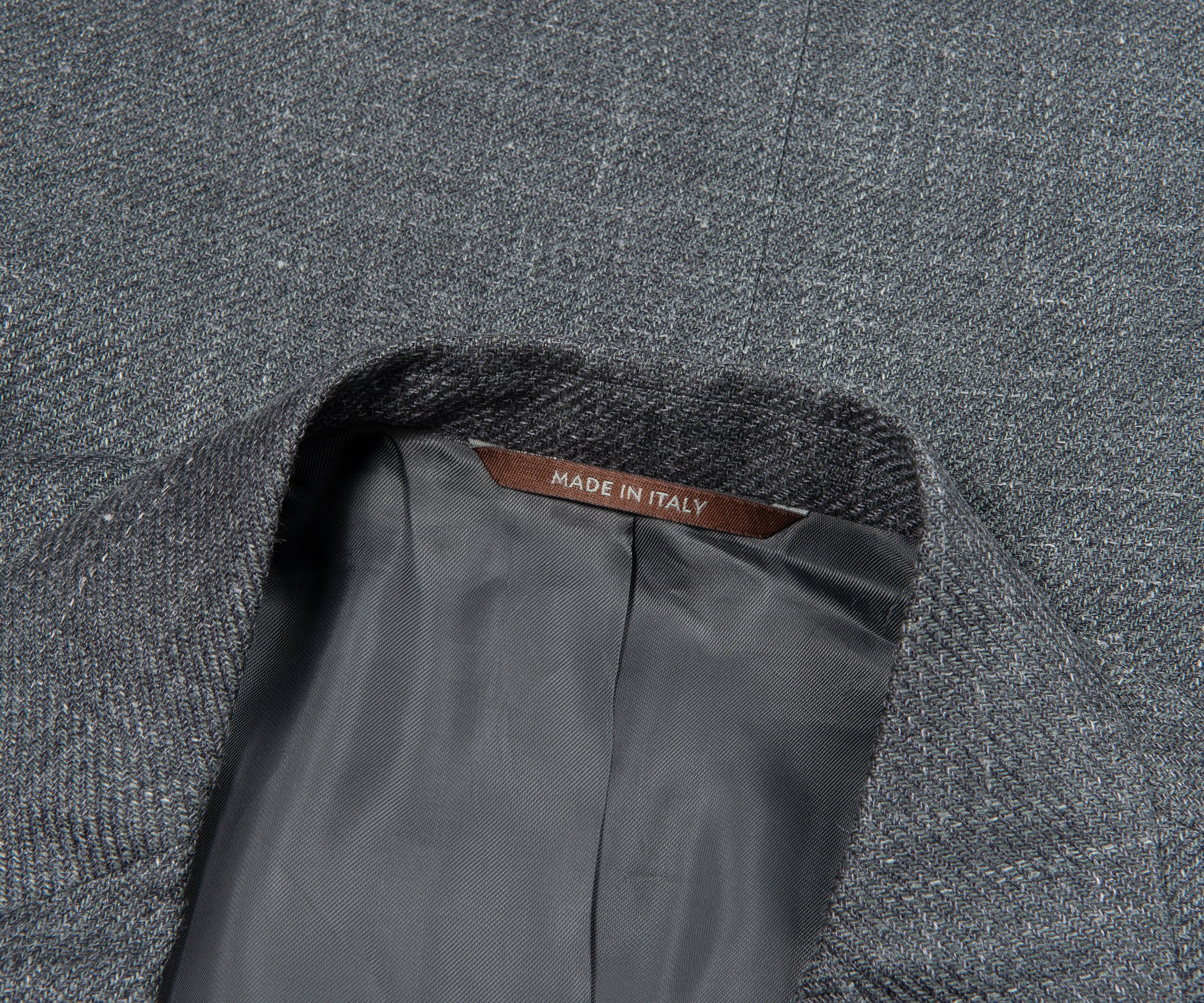 Canali Grey Soft Linen Silk Blazer - Image 2