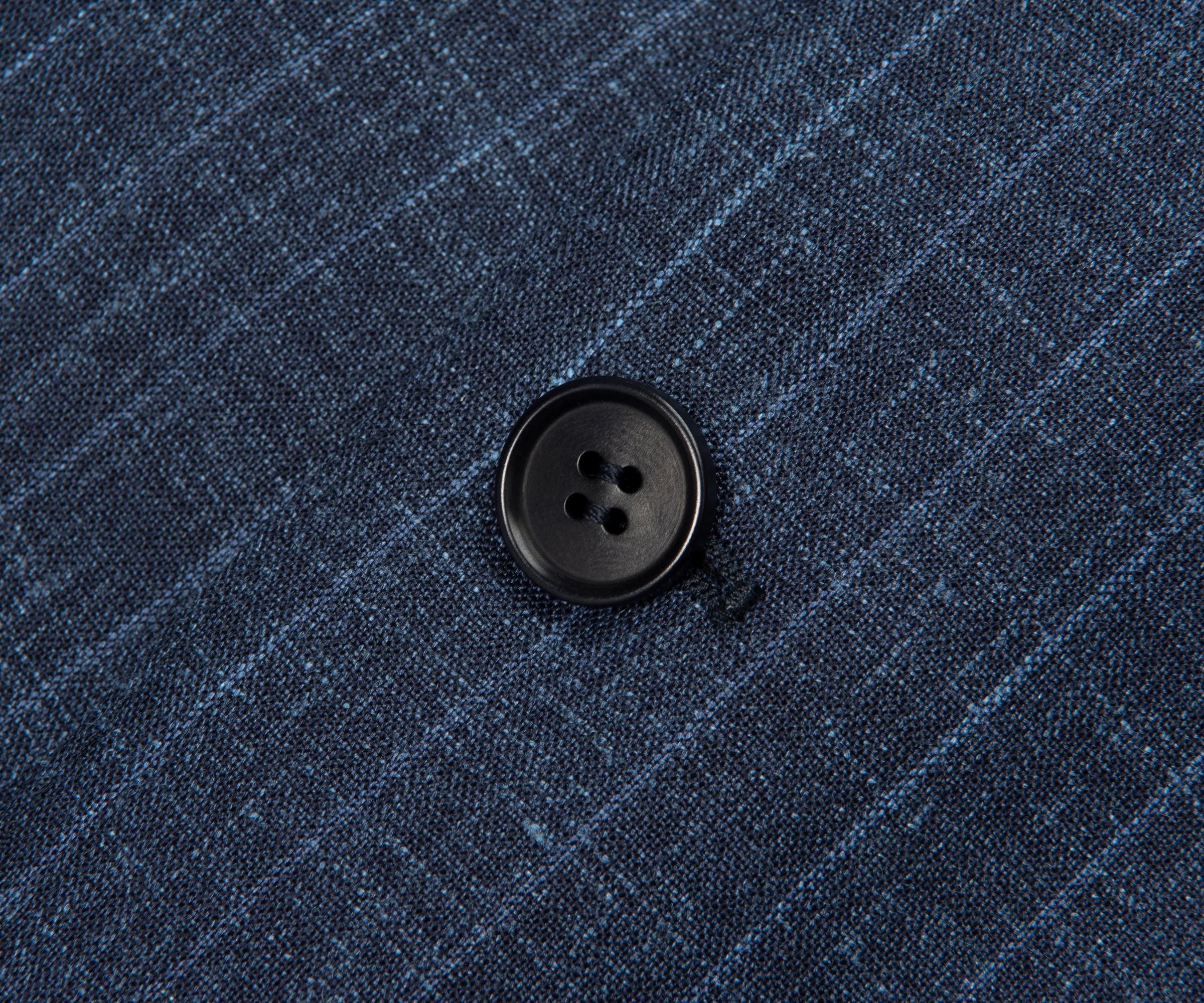 Canali Navy Fine Stripe Wool Silk Linen Suit - Image 4
