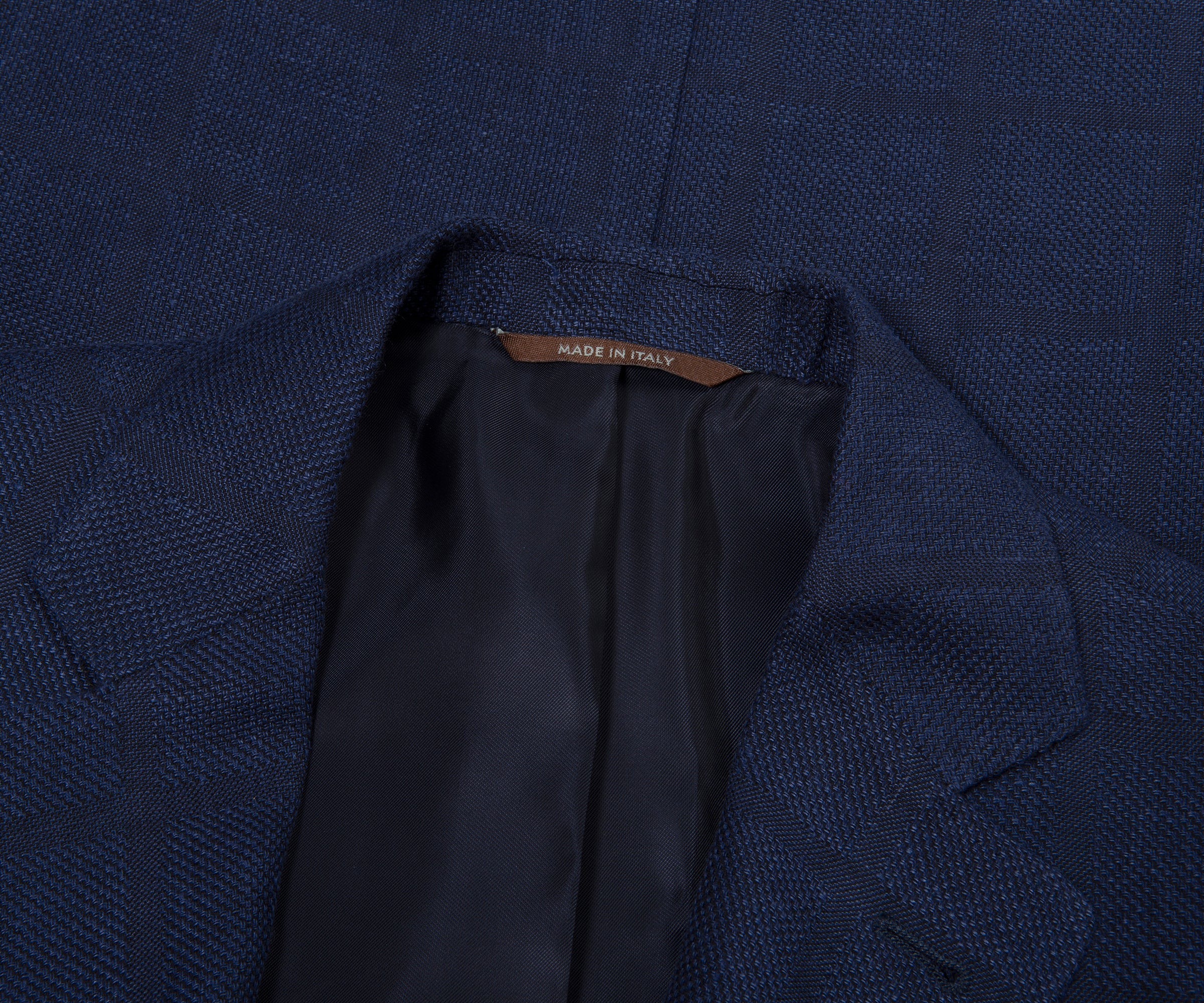 Canali Navy Shadow Check Blazer - Image 2