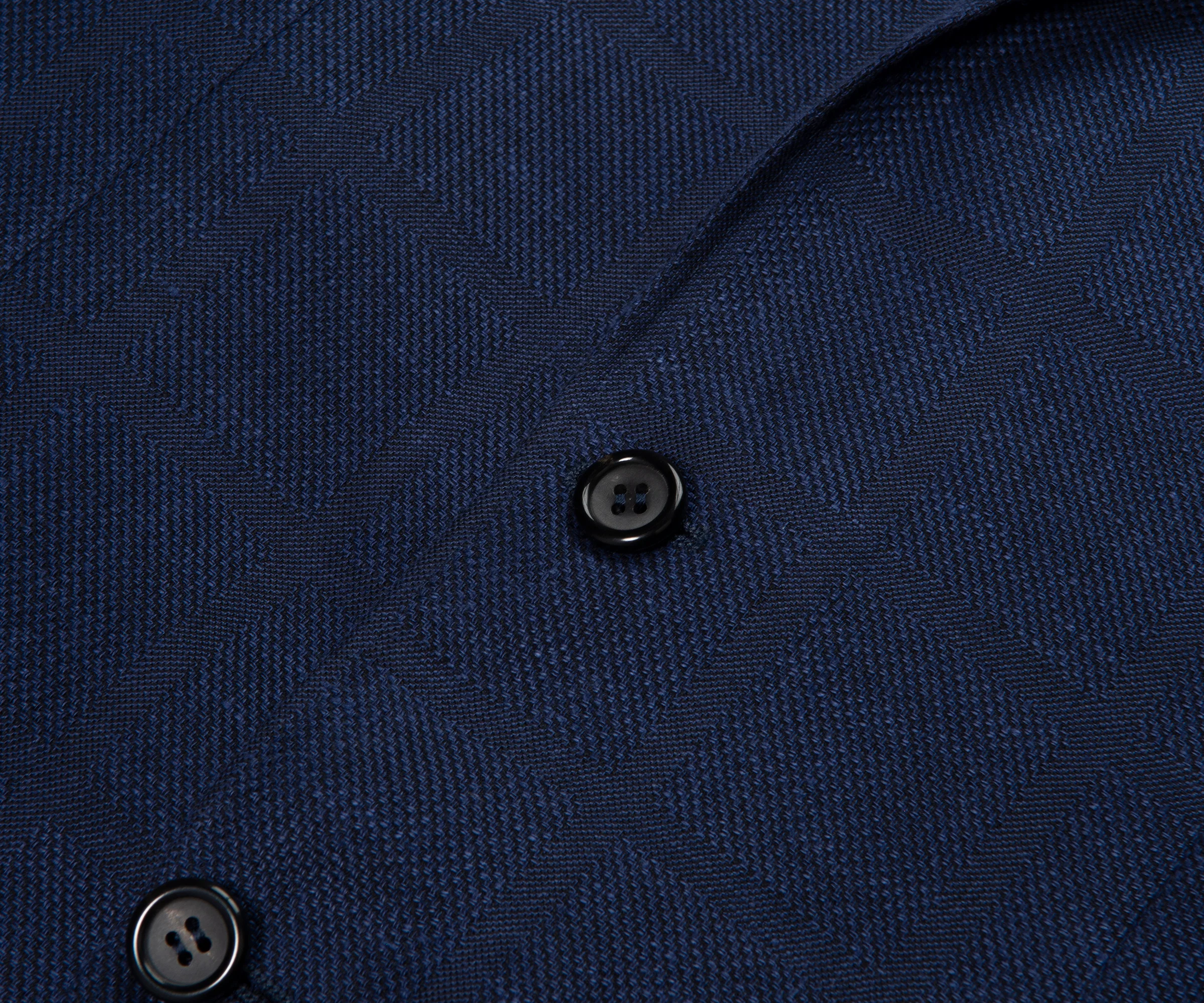 Canali Navy Shadow Check Blazer - Image 4