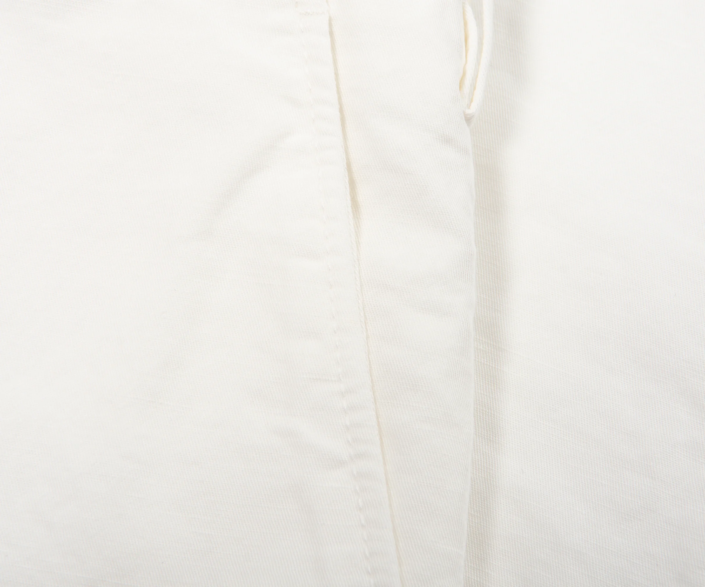Canali White Crinkle Linen Chino - Image 3