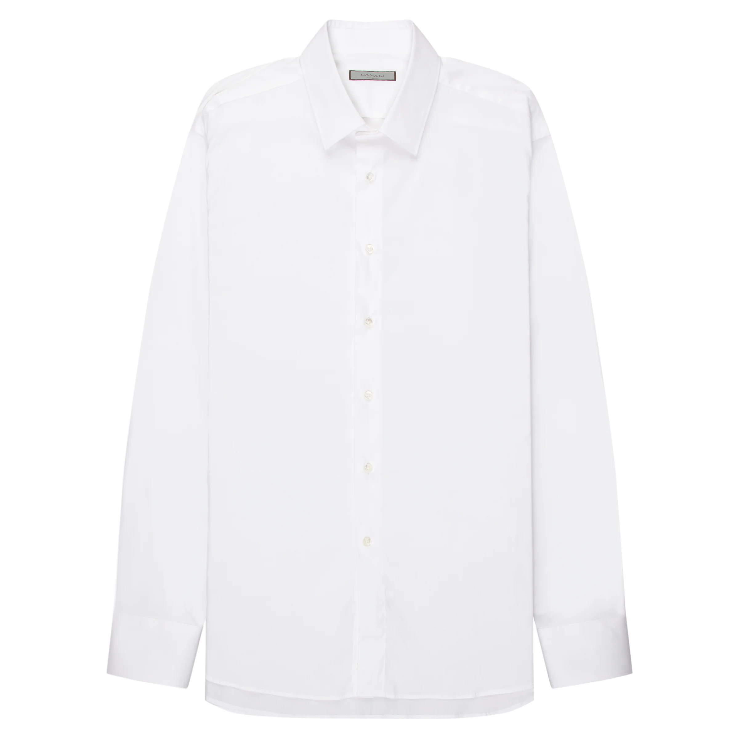 Canali White Regular Fit Travel Shirt