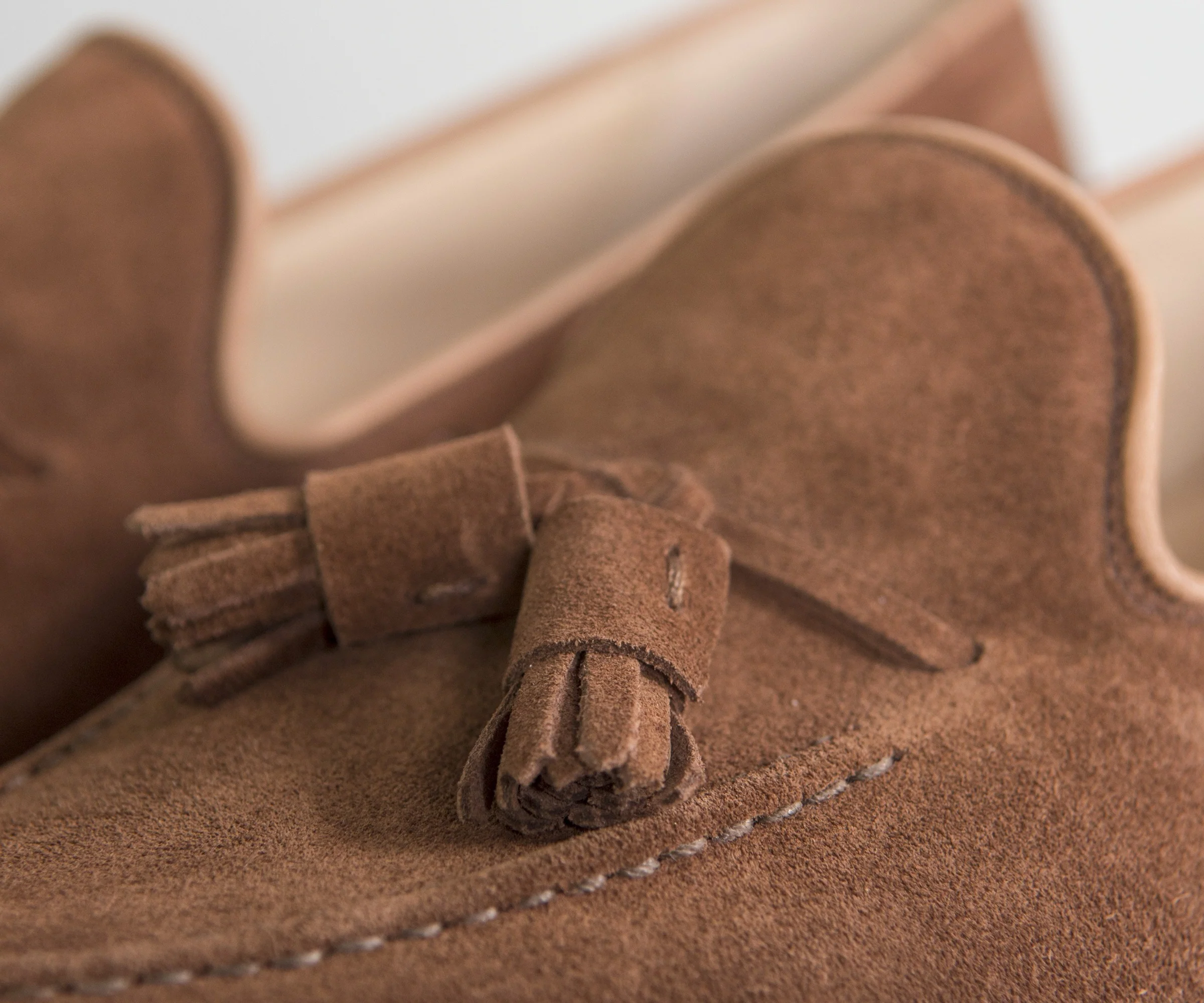 Crockett & Jones Cavendish Suede Loafers Polo Brown - Image 4
