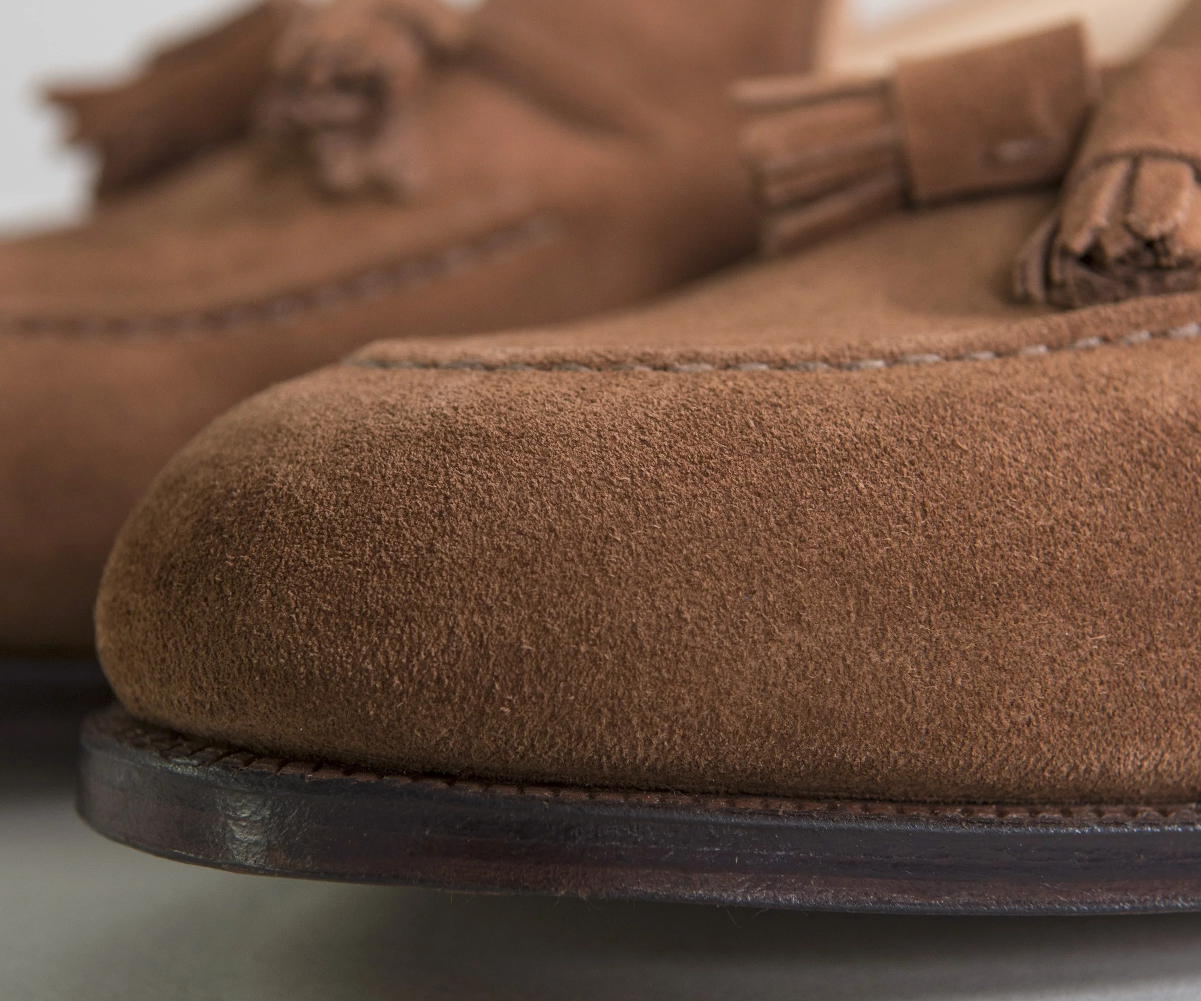 Crockett & Jones Cavendish Suede Loafers Polo Brown - Image 6