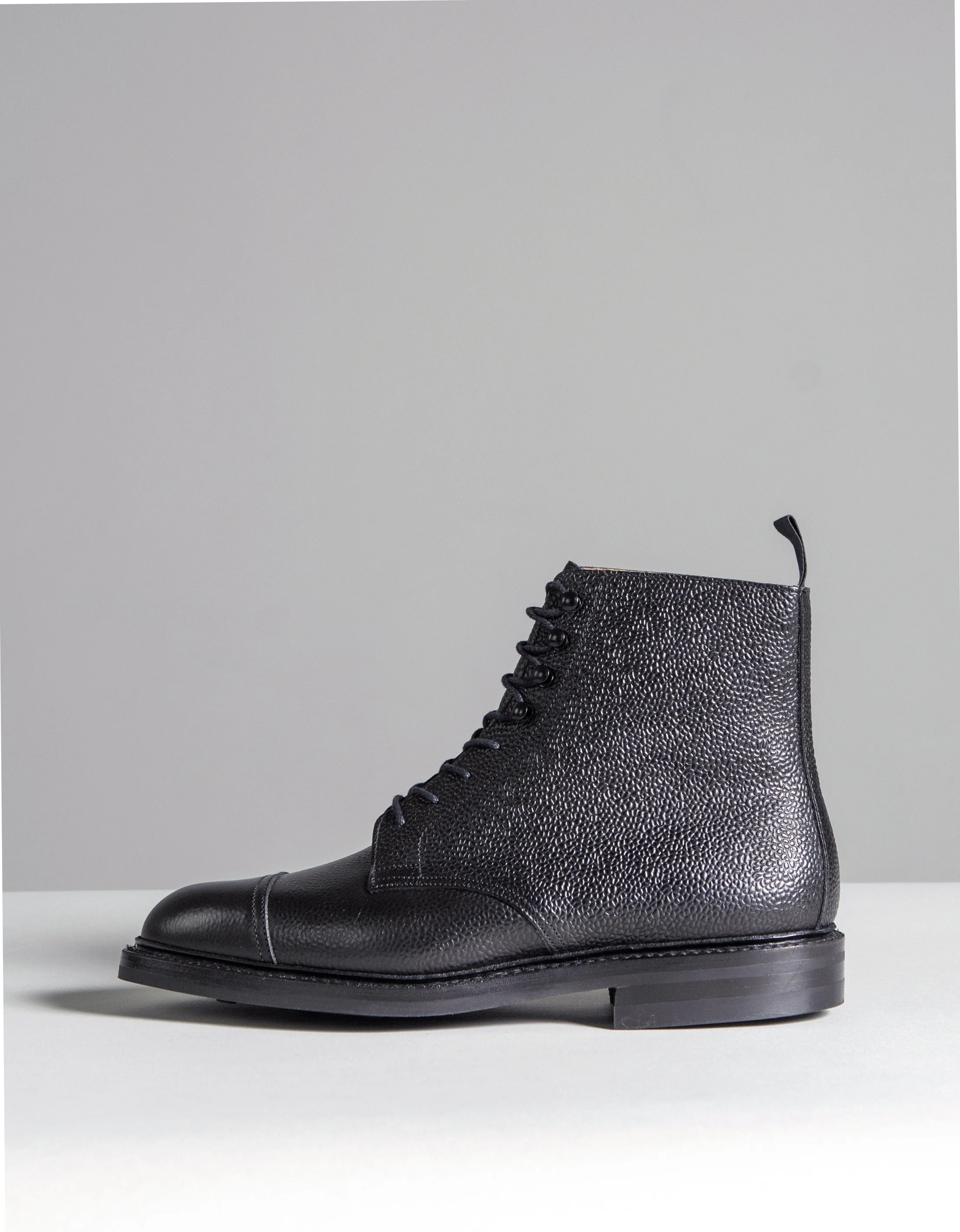 Crockett & Jones 'Coniston' Scotch Country Grain Boots Black - Image 10
