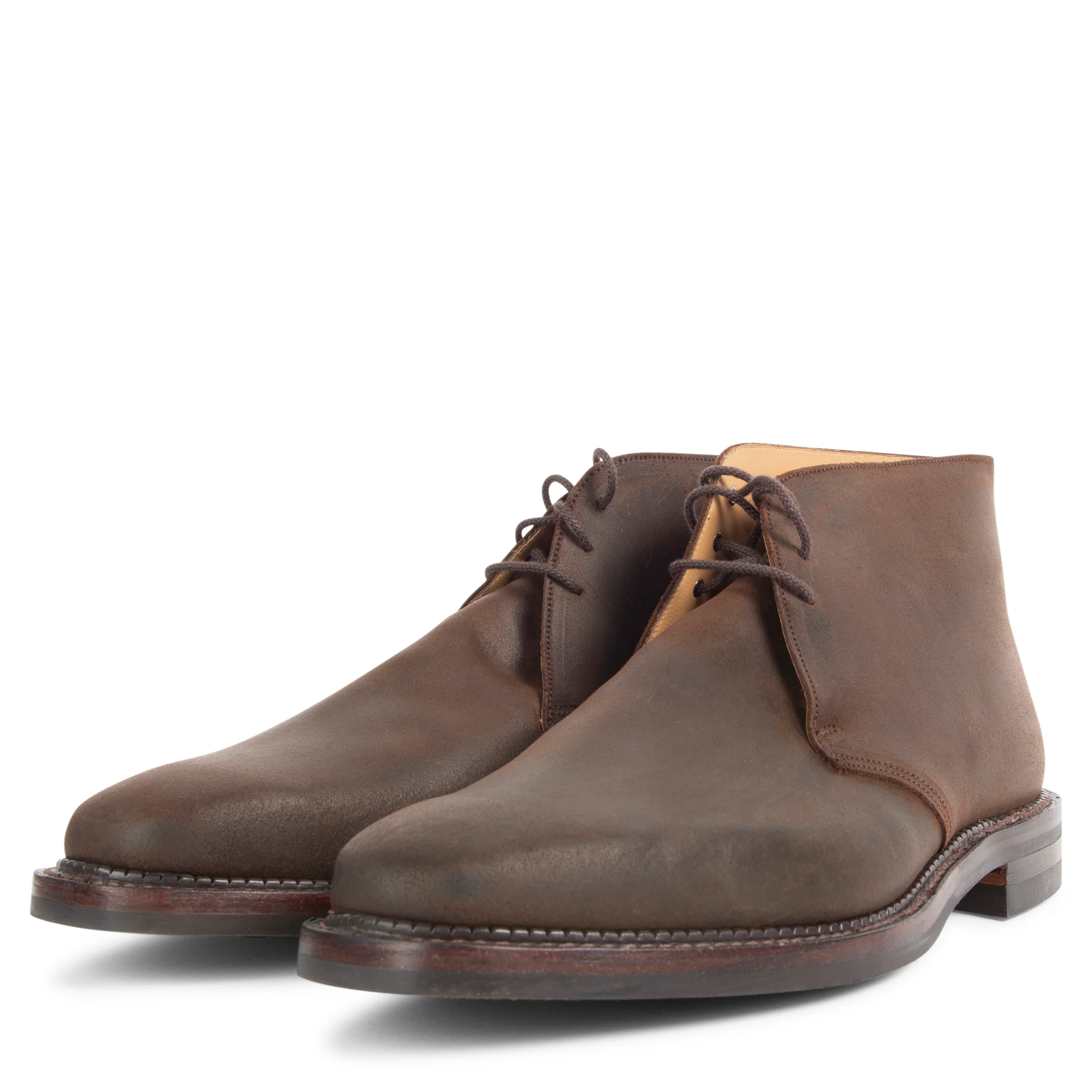 Crockett & Jones Molton Roughed Out Suede Dark Brown - Image 2