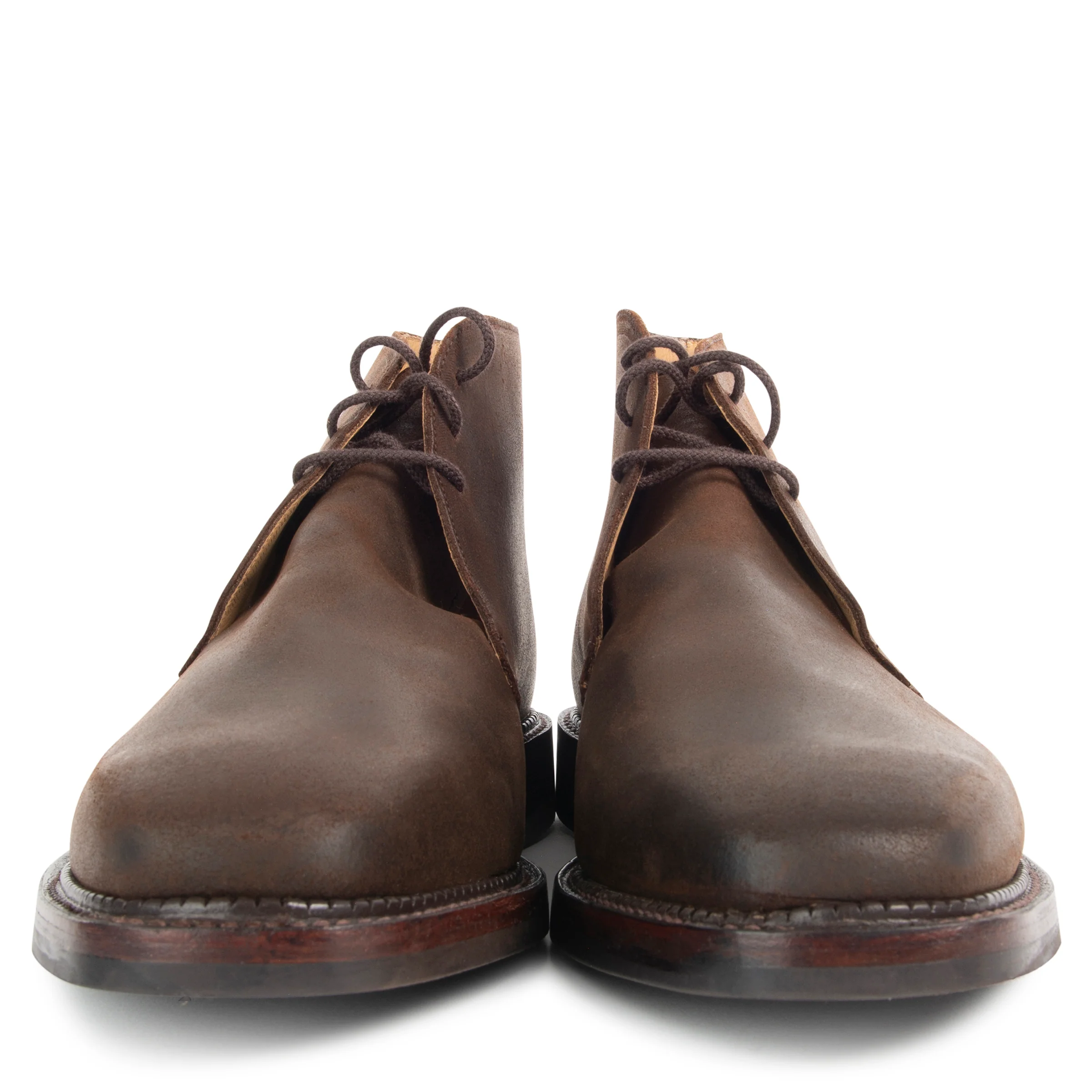 Crockett & Jones Molton Roughed Out Suede Dark Brown - Image 3