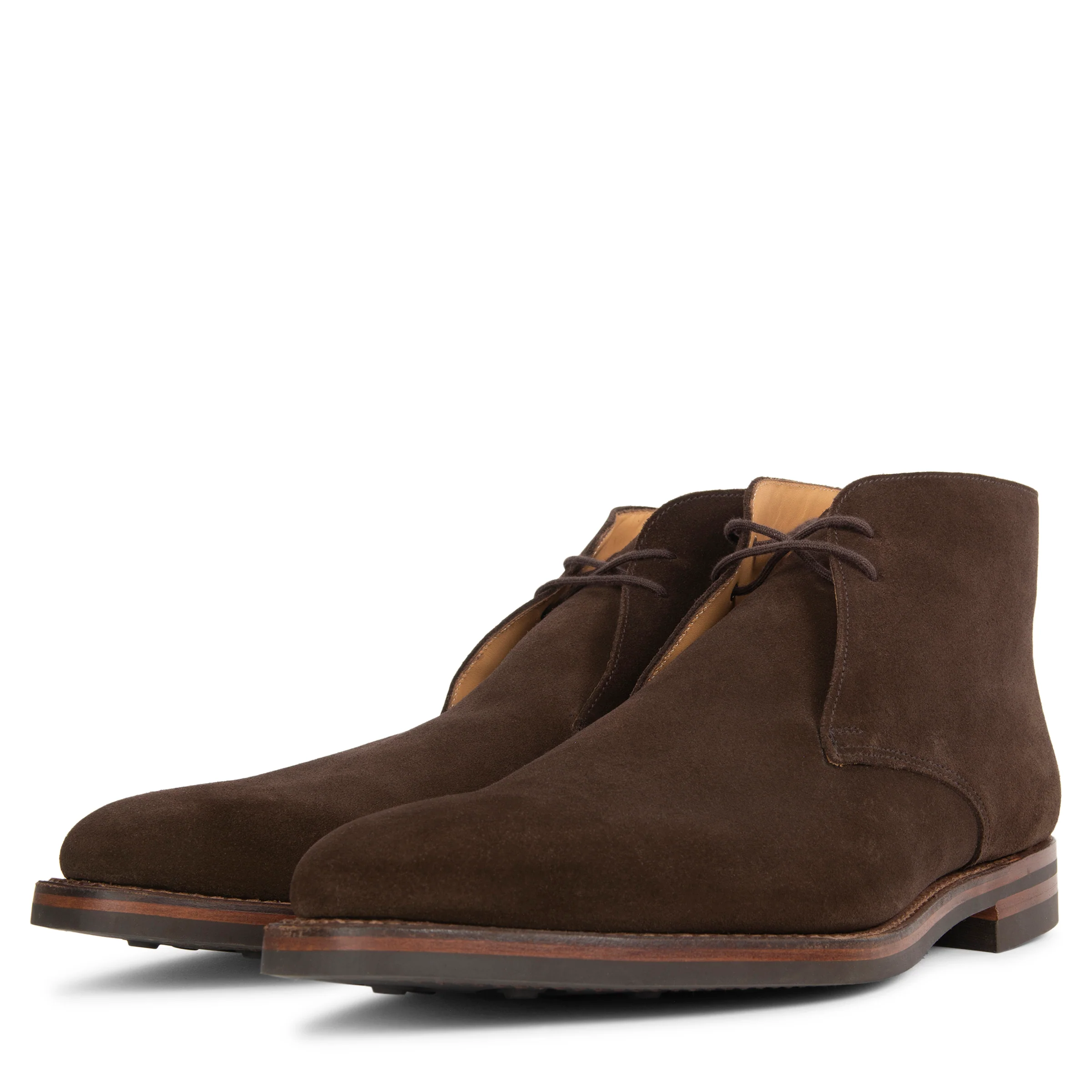 Crockett & Jones Tetbury Suede Ankle Boot Brown - Image 2