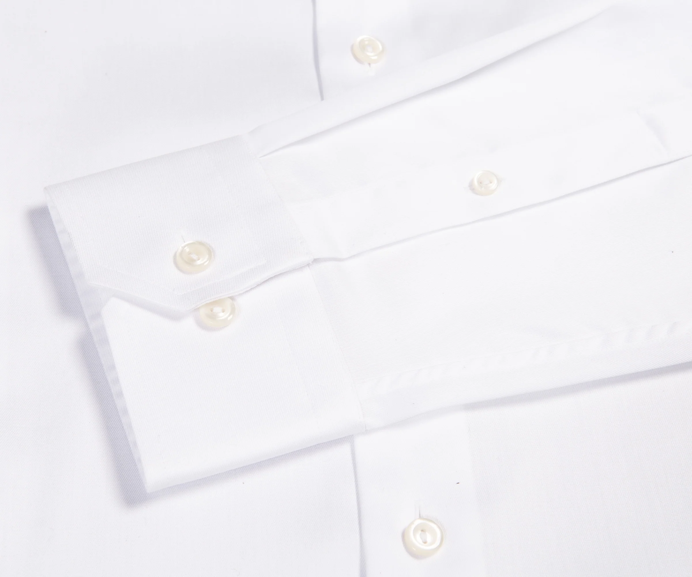 Eton Essentials Slim Fit Plain Formal Shirt White - Image 3