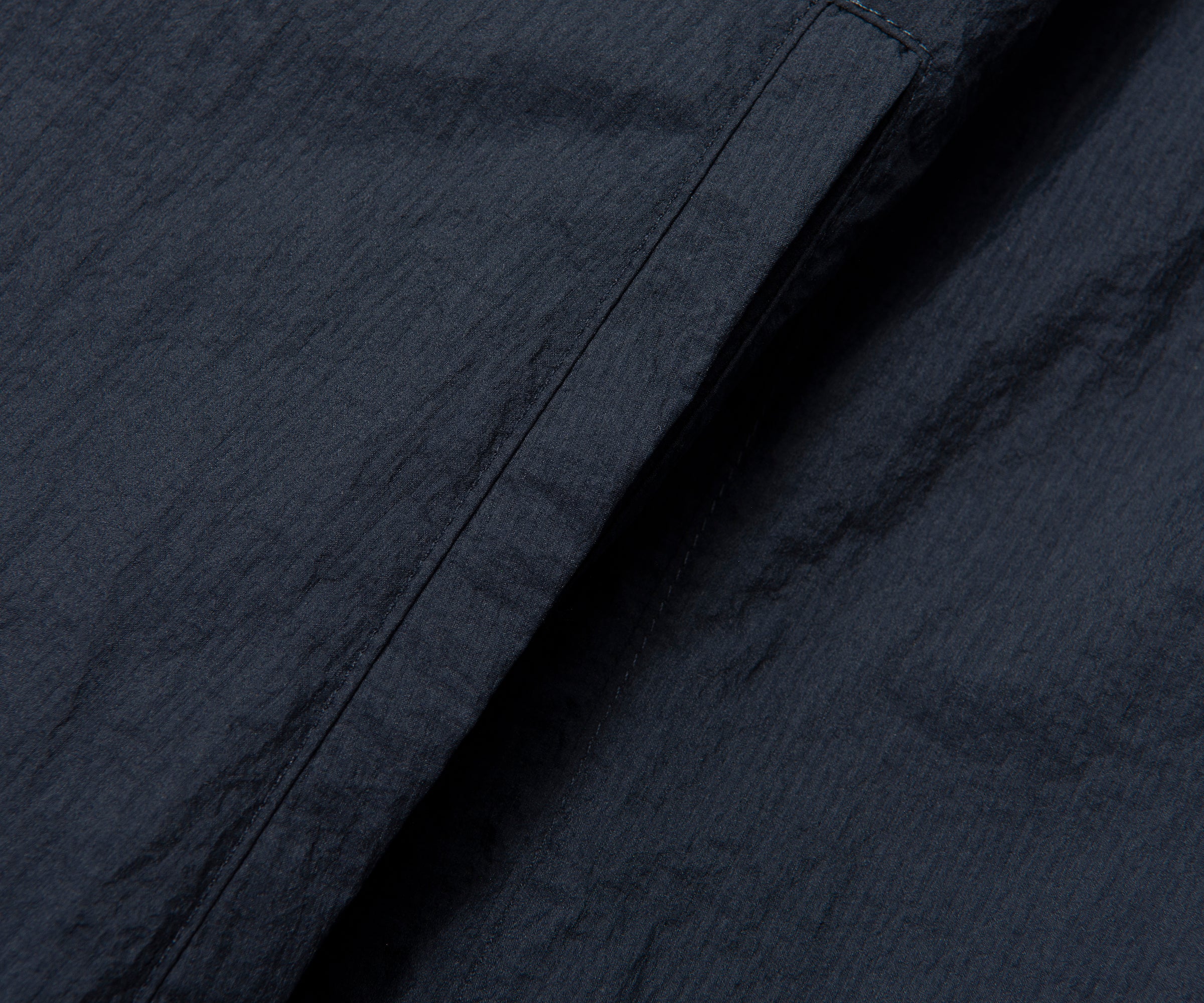 Herno Navy Crinkle Light Weight Overshirt - Image 4