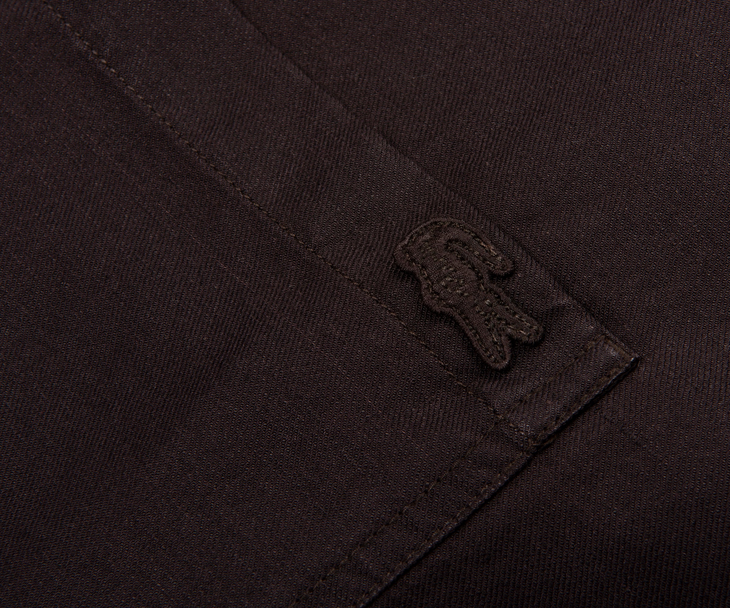 Lacoste Chocolate Linen Overshirt - Image 3