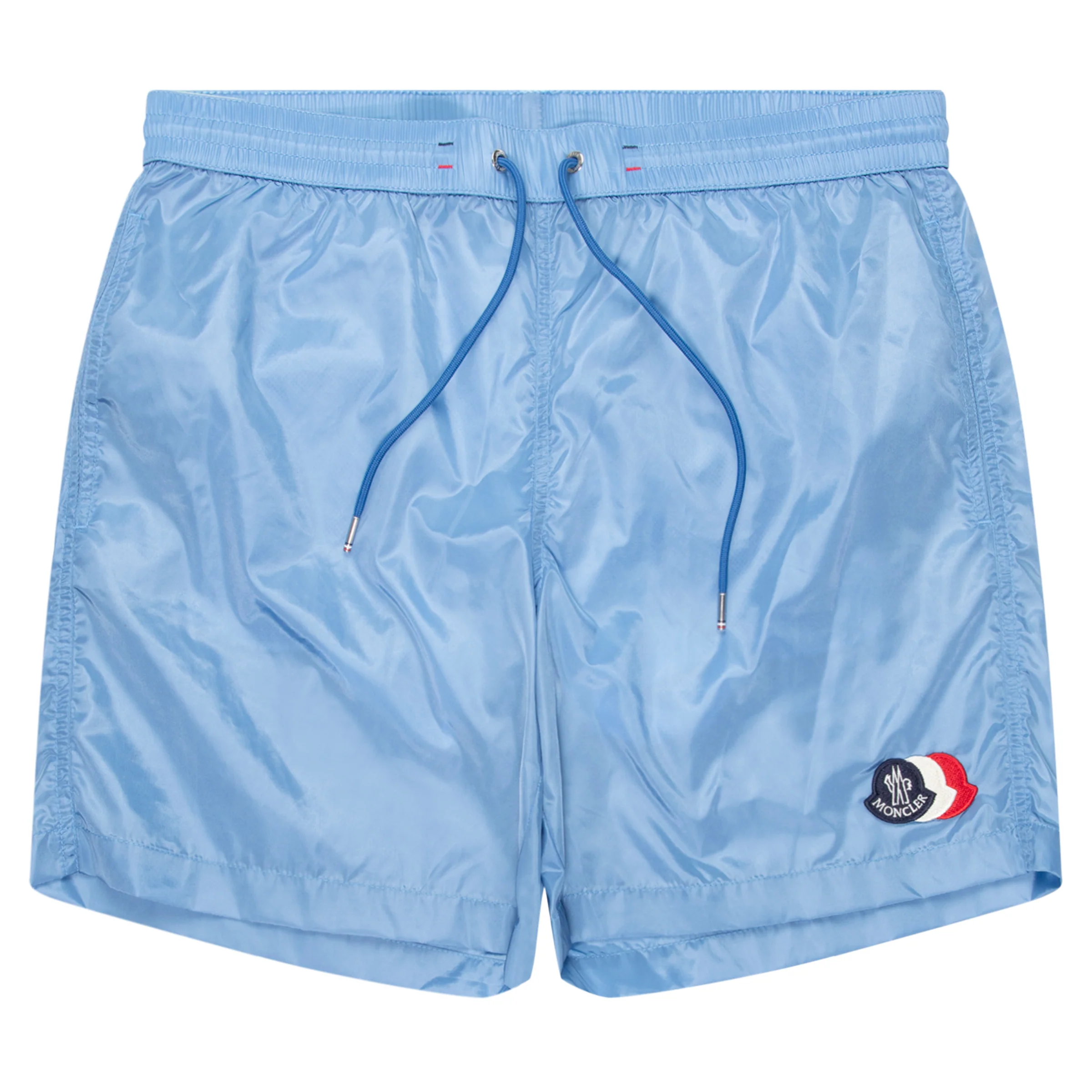 Moncler Electric Blue Triple Badge Swim Shorts