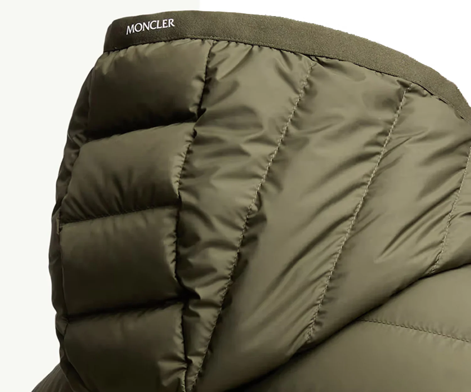 Moncler Galion Green Hooded Short Down Jacket - Image 3