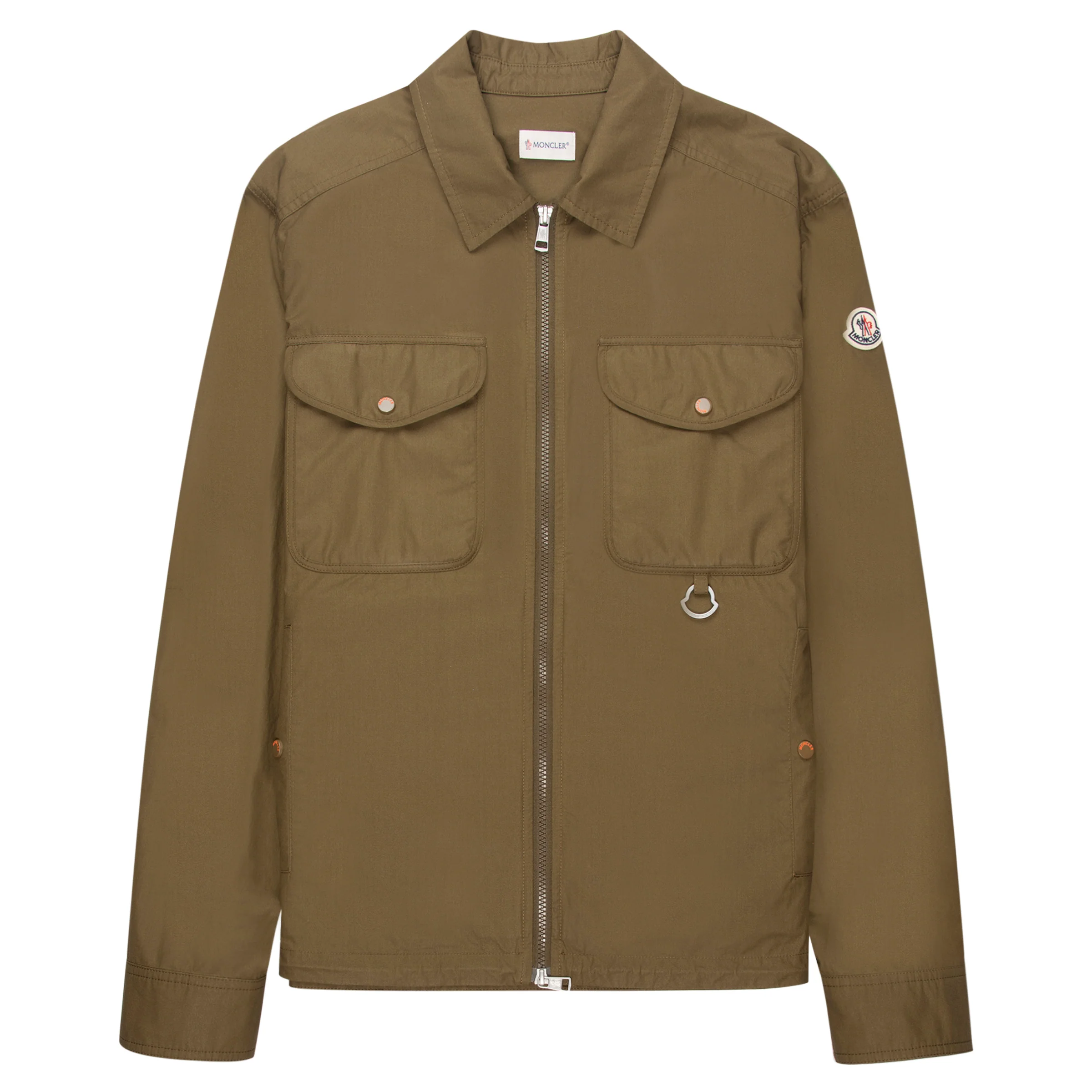 Moncler Green Chest Pocket Silver Tag Overshirt