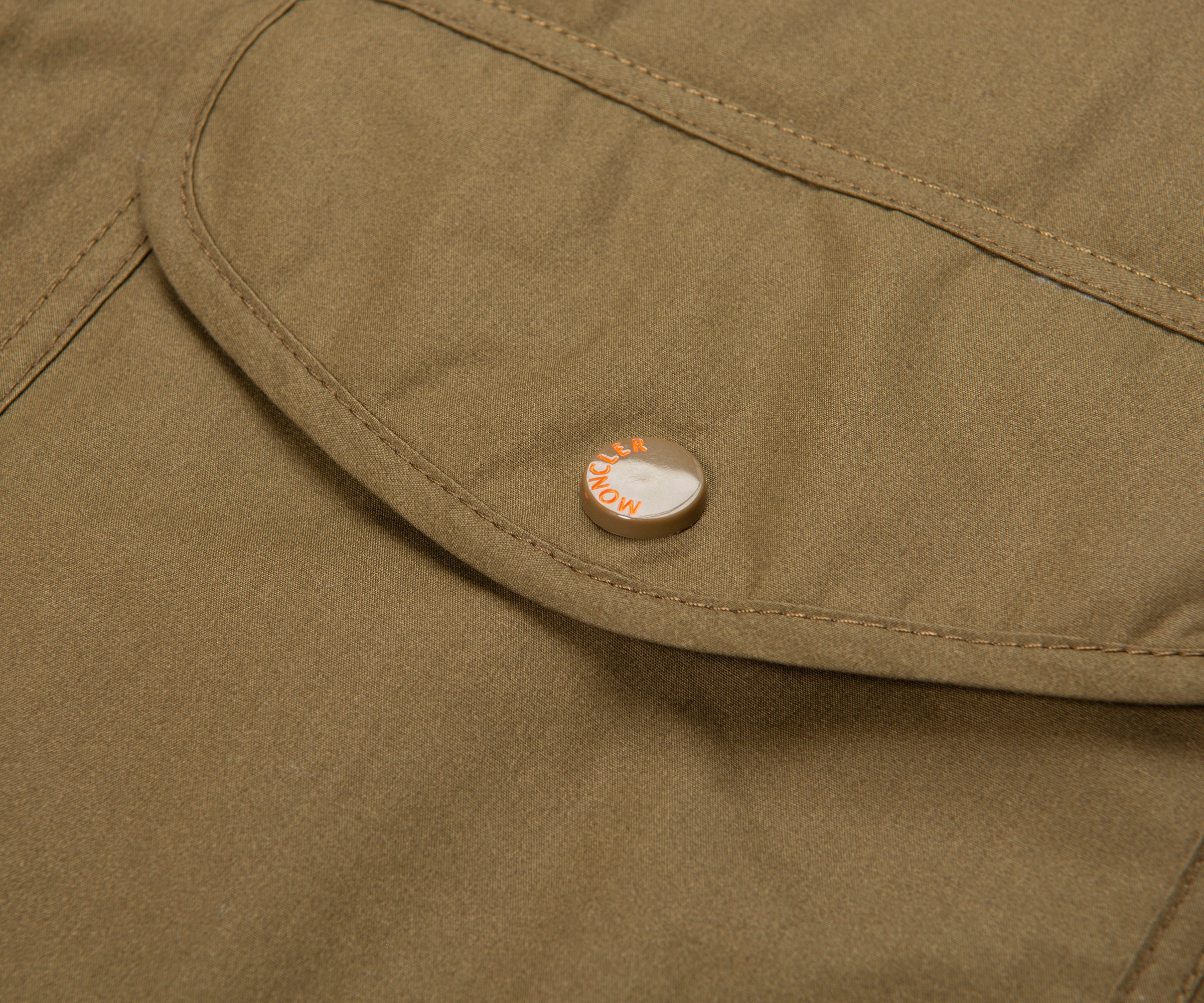 Moncler Green Chest Pocket Silver Tag Overshirt - Image 3